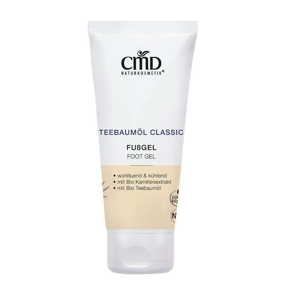 CMD Naturkosmetik Fußgel Teebaumöl Classic Fußgel – Erfrischende Fußpflege – Bio Kamille, Vegan