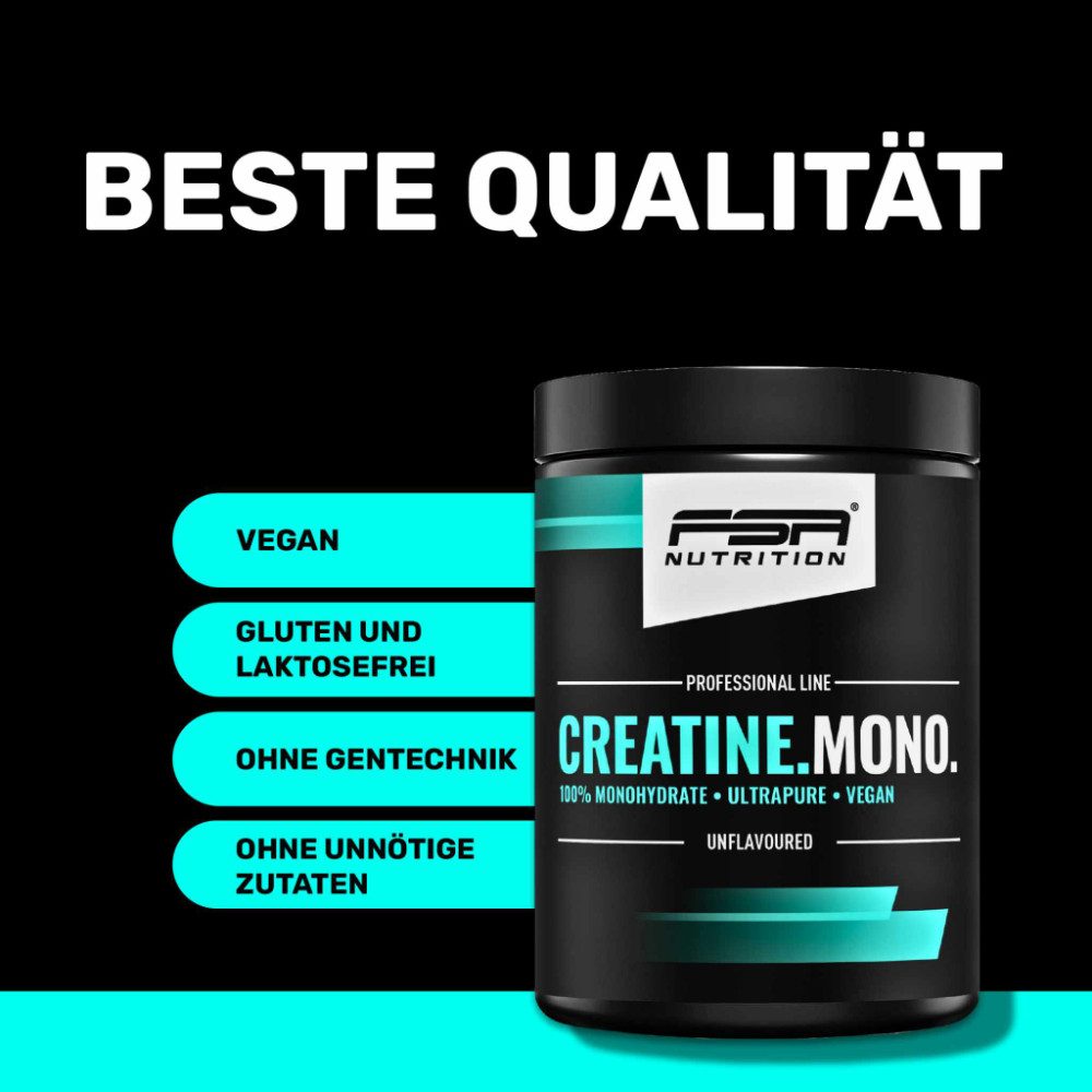 FSA NUTRITION Creatine Monohydrate Pulver, 500 g
