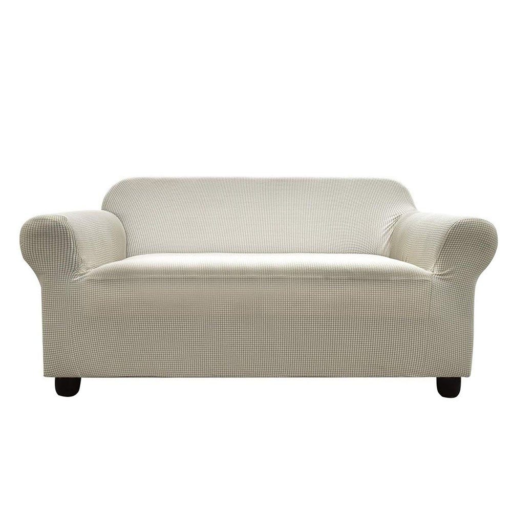 Sofahusse waschbar fit elastischer sofa schutzhülle cremefarben, CTGtree