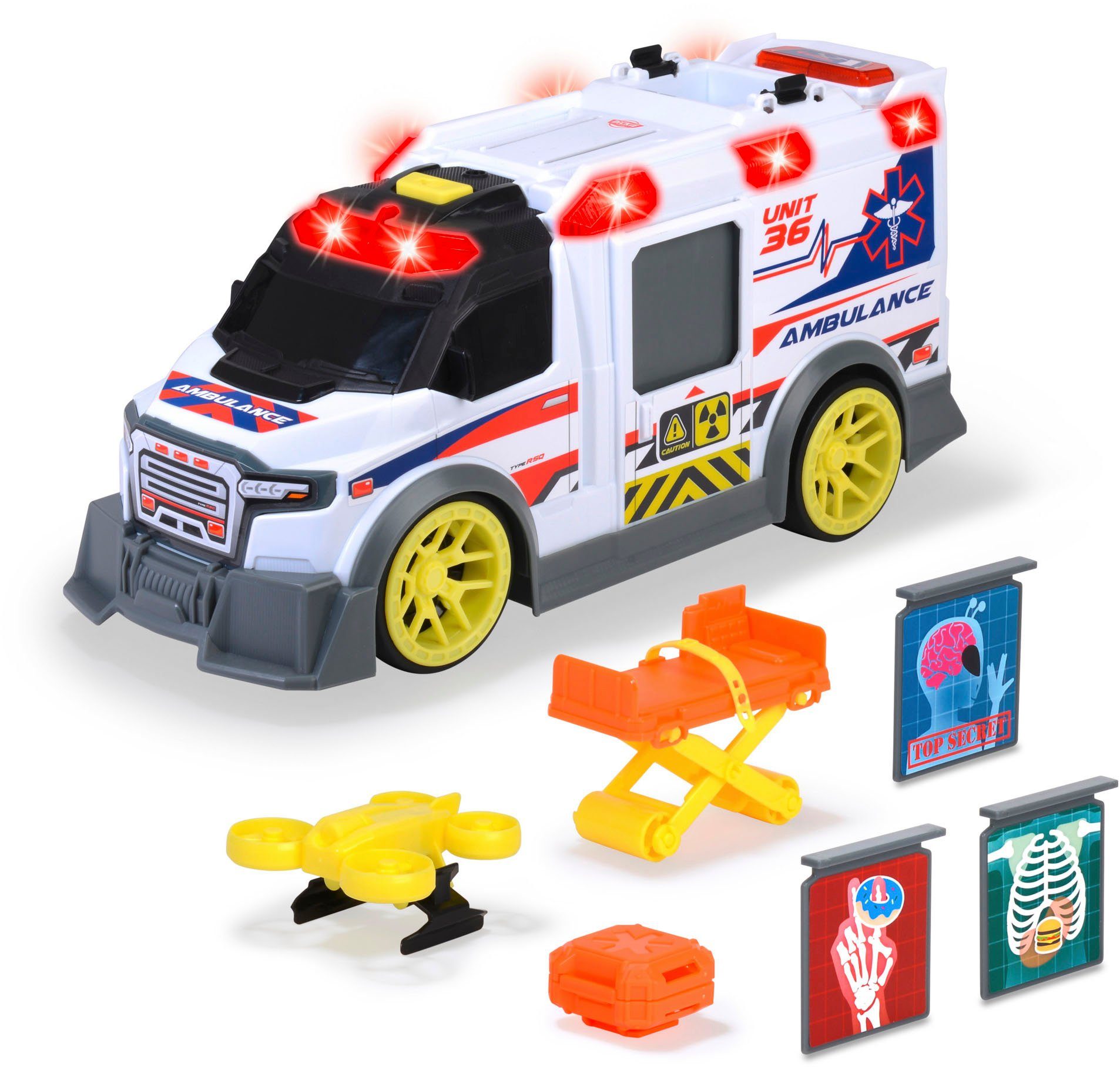 Dickie Toys Spielzeug-Krankenwagen Ambulance, mit Licht & Sound günstig online kaufen