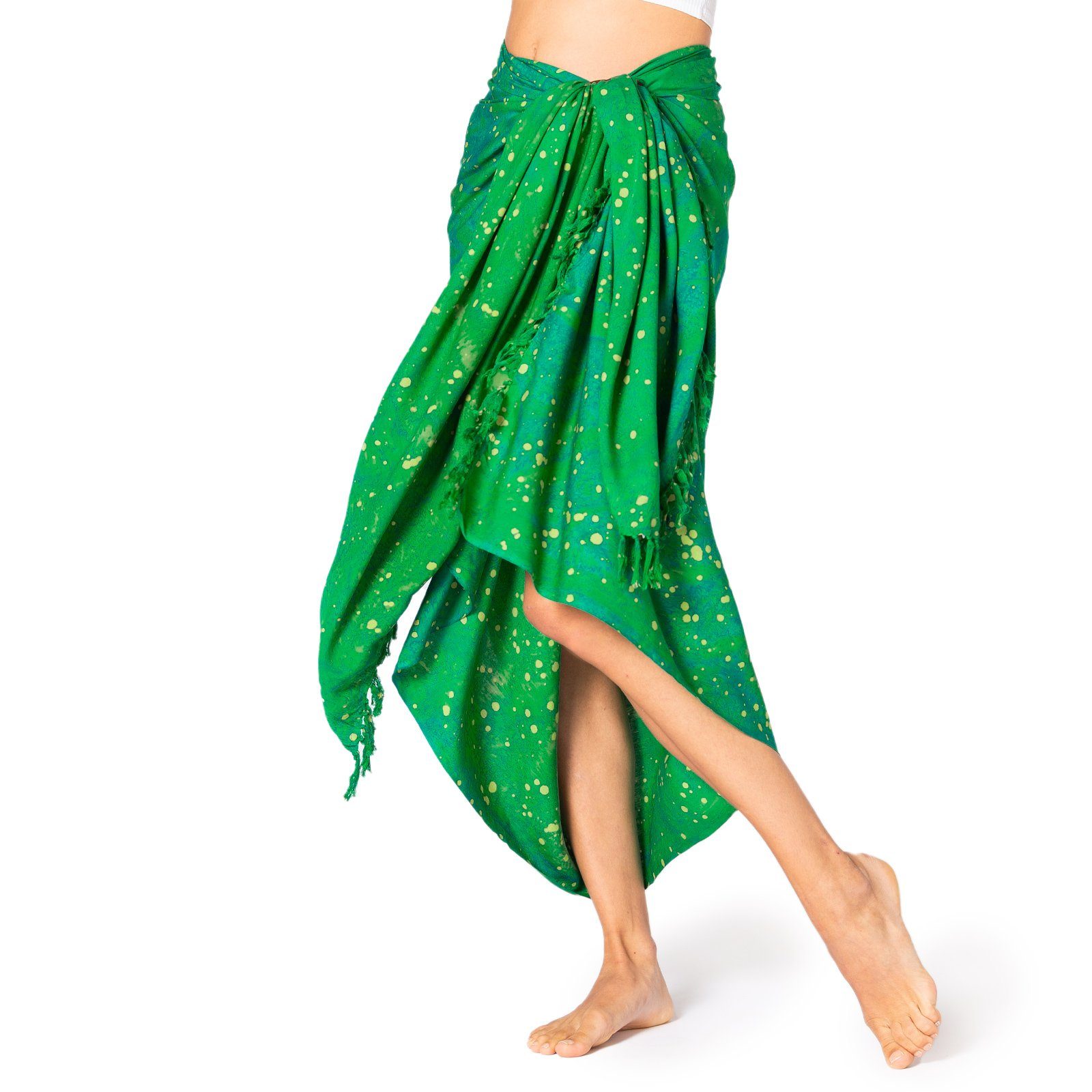 PANASIAM Pareo Sarong Starlit Wachsbatik aus hochwertiger Viskose Strandtuch, Strandkleid Bikini Cover-up Tuch für den Strand Schultertuch Halstuch B123 psy starlit sky