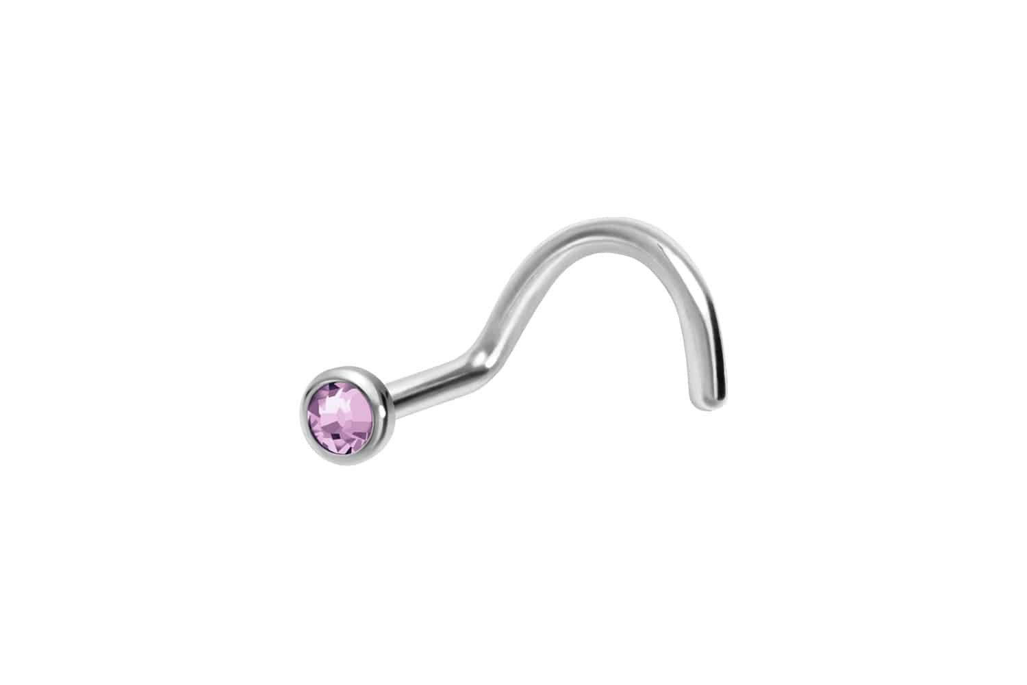 PIERCINGLINE Nasenpiercing Titan Nasenstecker Spirale FLACHE günstig online kaufen