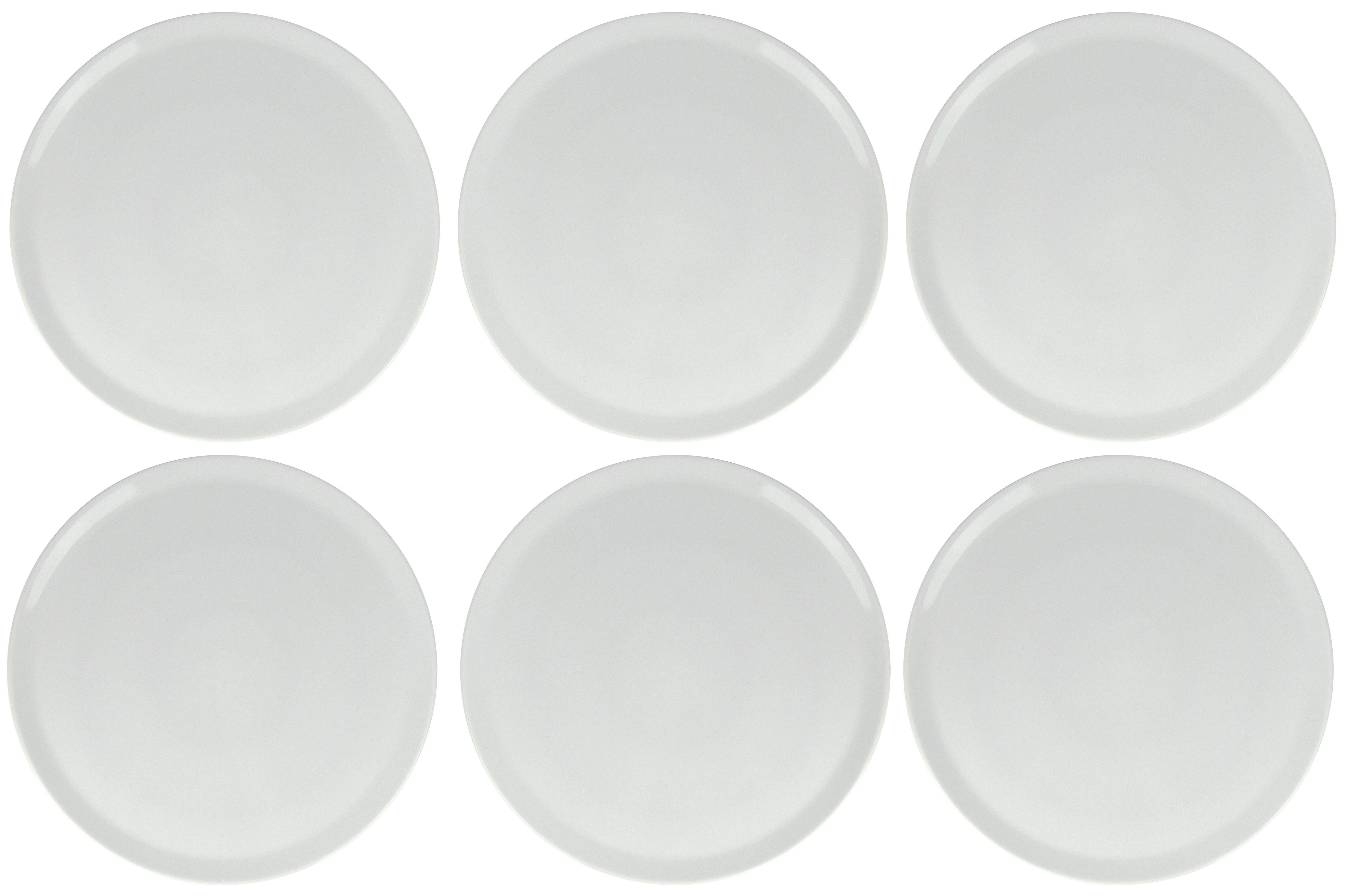 Retsch Arzberg Pizzateller XXL Pizzateller - Made in Europe - Ø 33cm, (6 St), Premium Porzellan