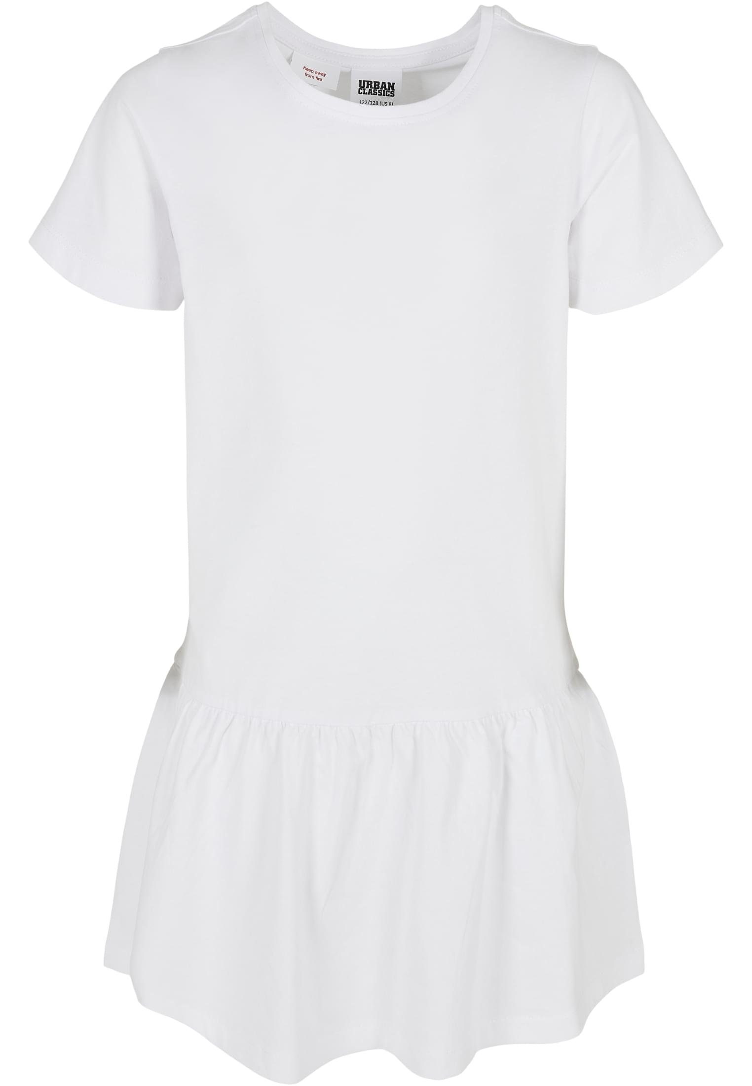 URBAN CLASSICS Jerseykleid Damen Girls Valance Tee Dress (1-tlg) white | Jerseykleider