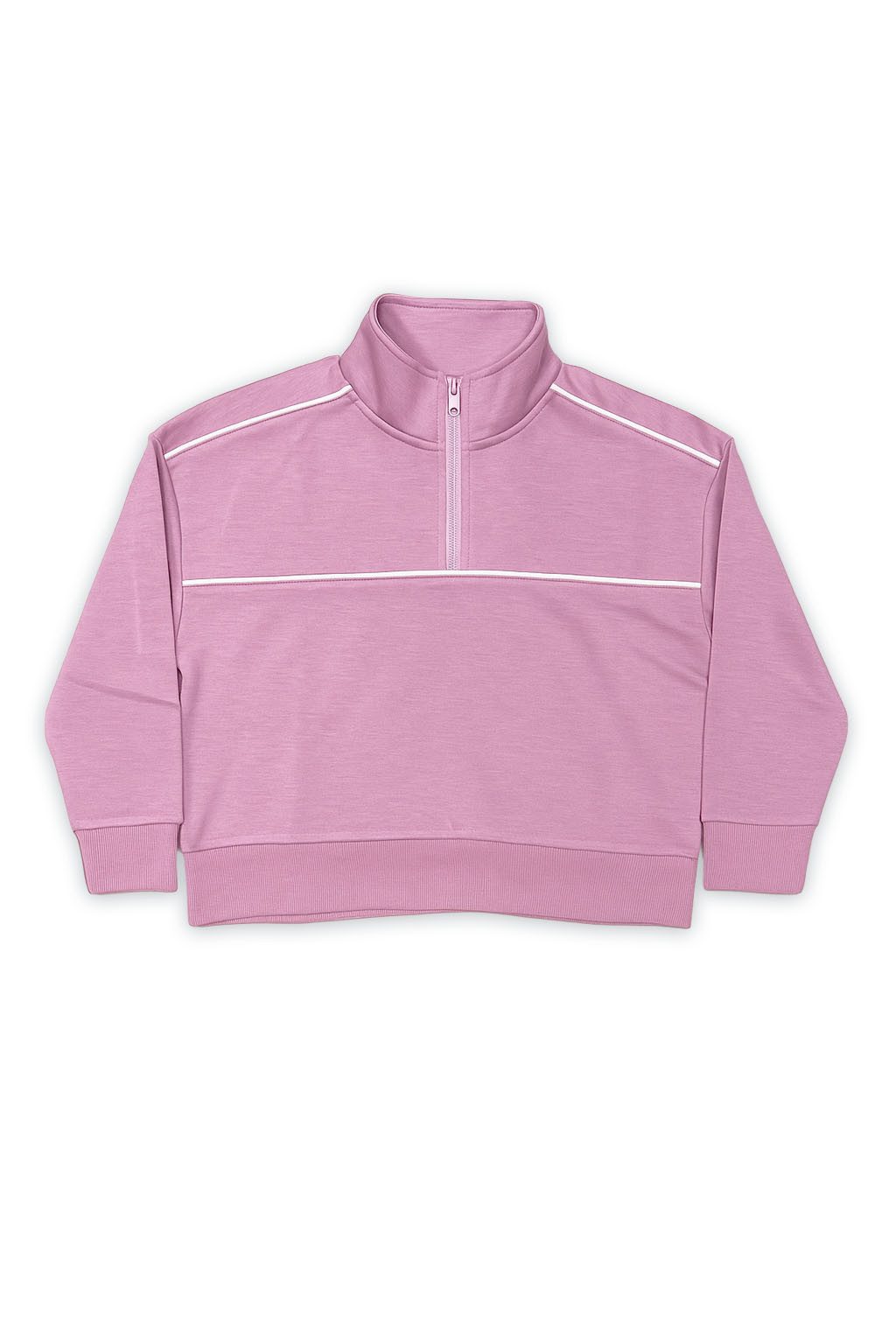 THREE OAKS Kapuzensweatshirt Mädchen Sweatshirt mit Reißverschluss – Scuba Pullover