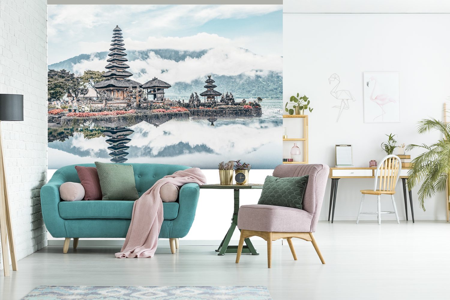 Fototapete Indonesien Vinyl Bali Wohnzimmer (5 für - Schlafzimmer, Matt, Tapete Wandtapete St), Wolken, - MuchoWow oder bedruckt,