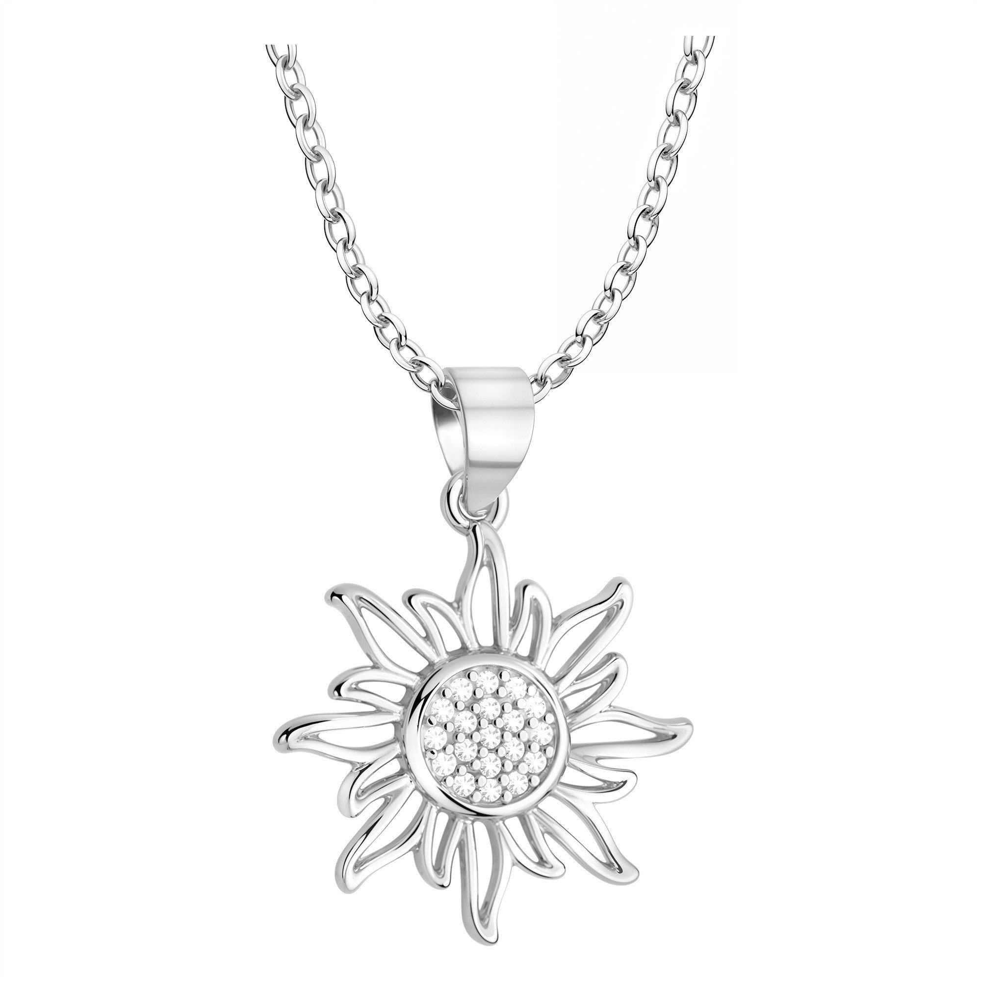 Sofia Milani Kette mit Anhänger Sonnen, 925 Silber Damen Schmuck - N0903 günstig online kaufen