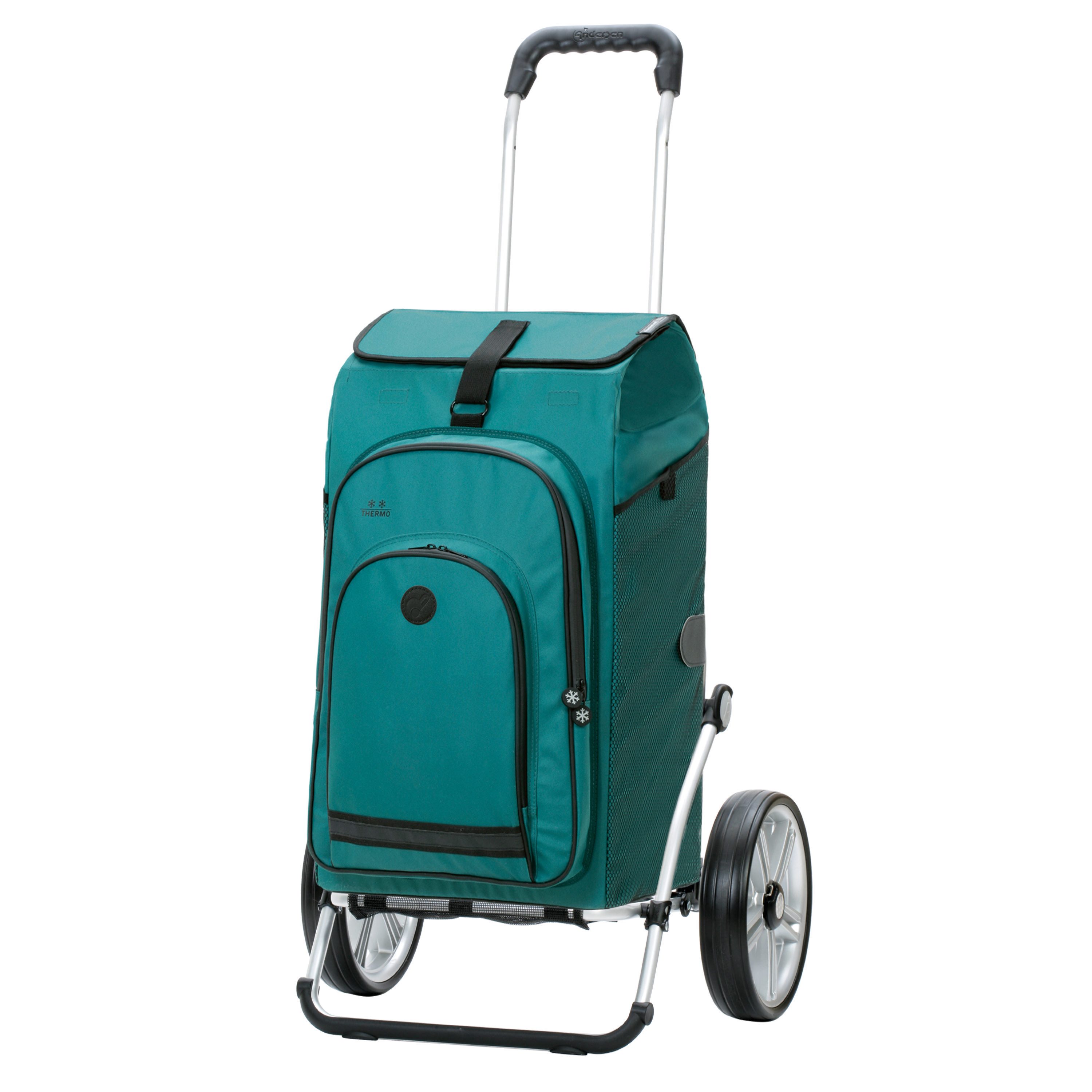 Andersen Einkaufstrolley Royal Shopper Hydro 3.0 petrol, Thermofach 8 Liter, klappbar, belastbar bis 50kg, wasserabweisend