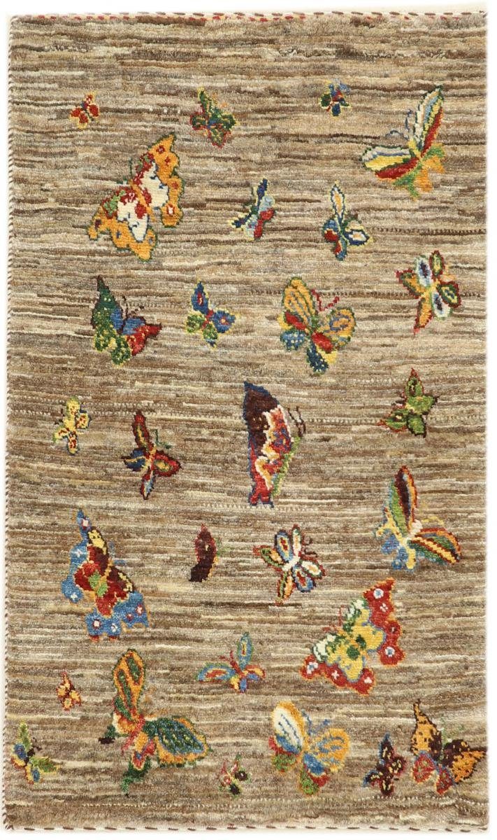 Gabbeh Perser Nature 65x95 mm rechteckig, Loribaft Höhe: 12 Handgeknüpfter Moderner, Nain Trading, Orientteppich