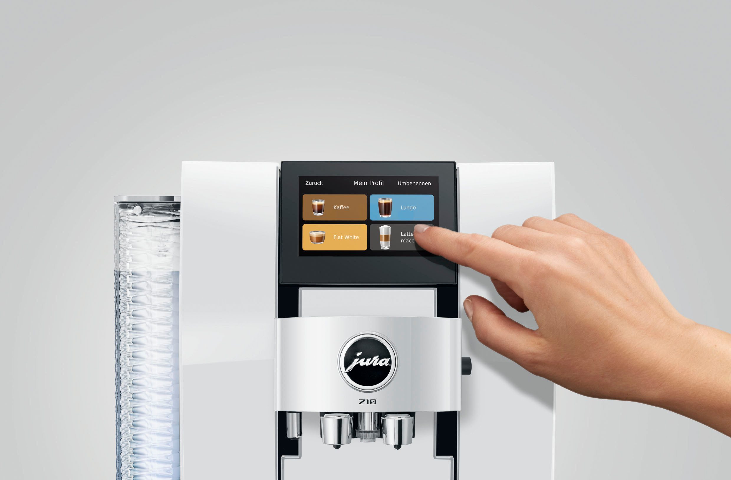 JURA Kaffeevollautomat 15619 Z10 Diamond White (EB), 51 Spezialitäten, Touch, Light & Cold Brew