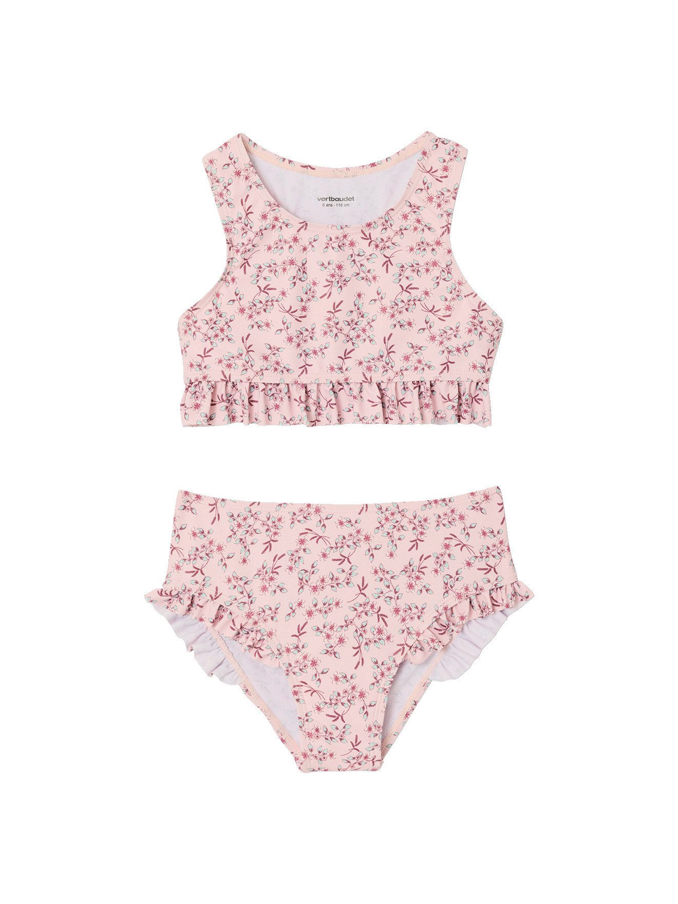 vertbaudet Badeanzug Tankini mit Rüschen Mädchen