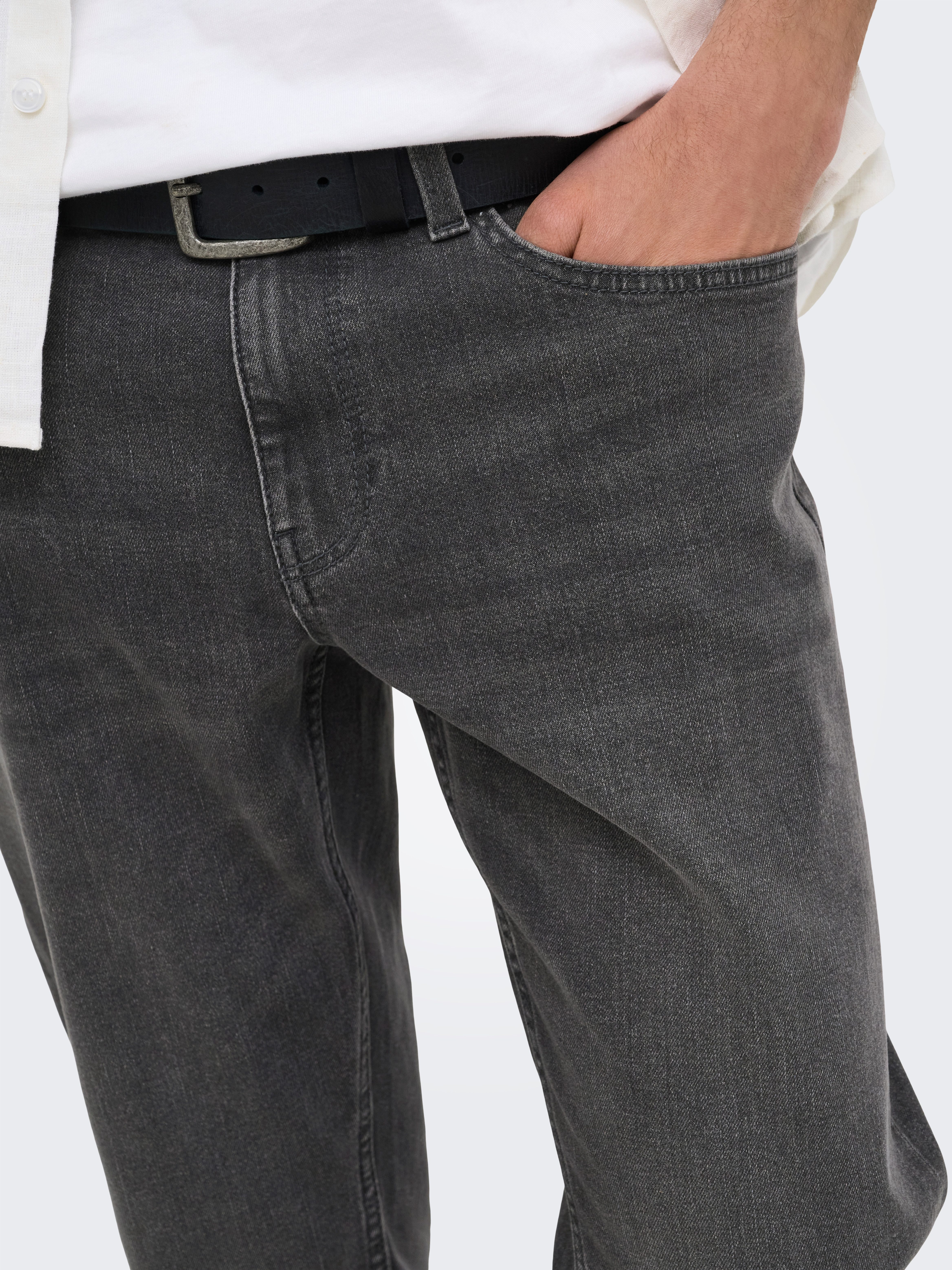 ONLY & SONS Regular-fit-Jeans ONSWEFT REG 7900 EY BOX JEANS NOOS Baumwollmischung, regular fit – Bild 3 von 5
