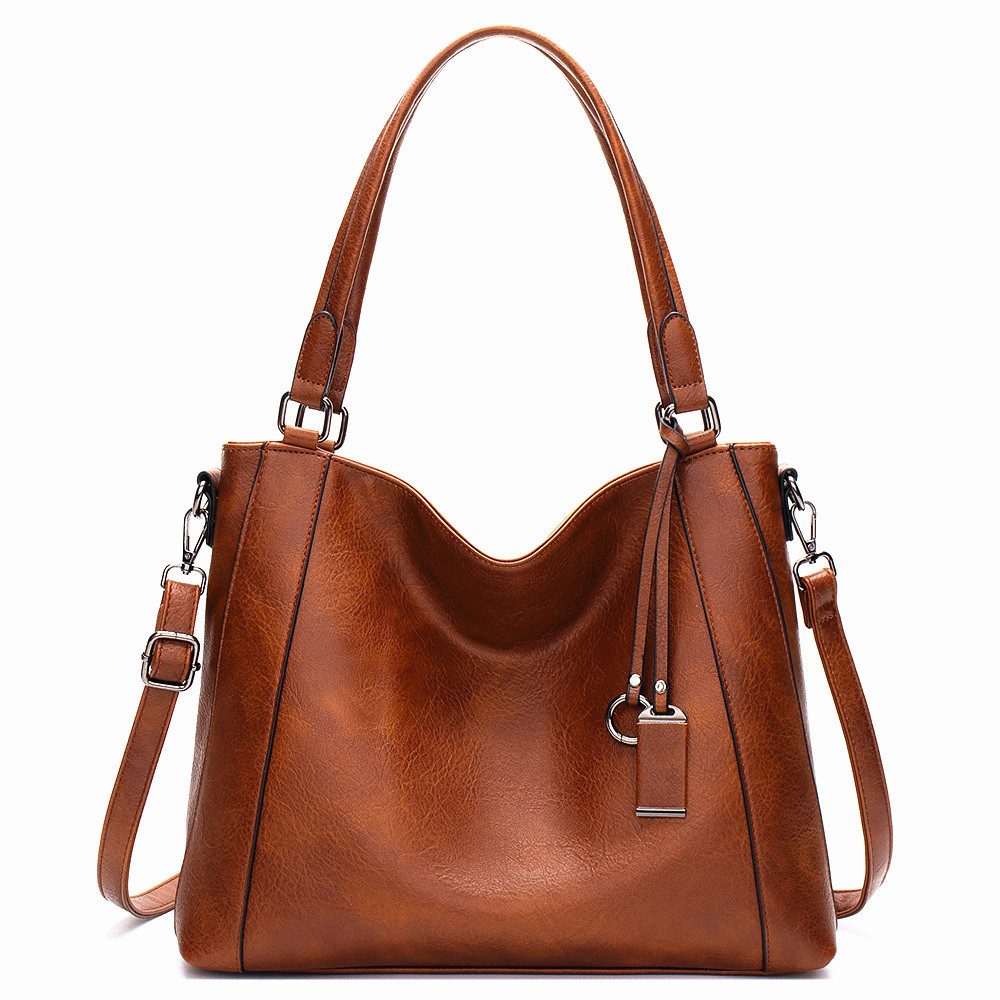 Handtasche Damen Handtasche Vintage Henkeltasche Weiches Umhängetasche
