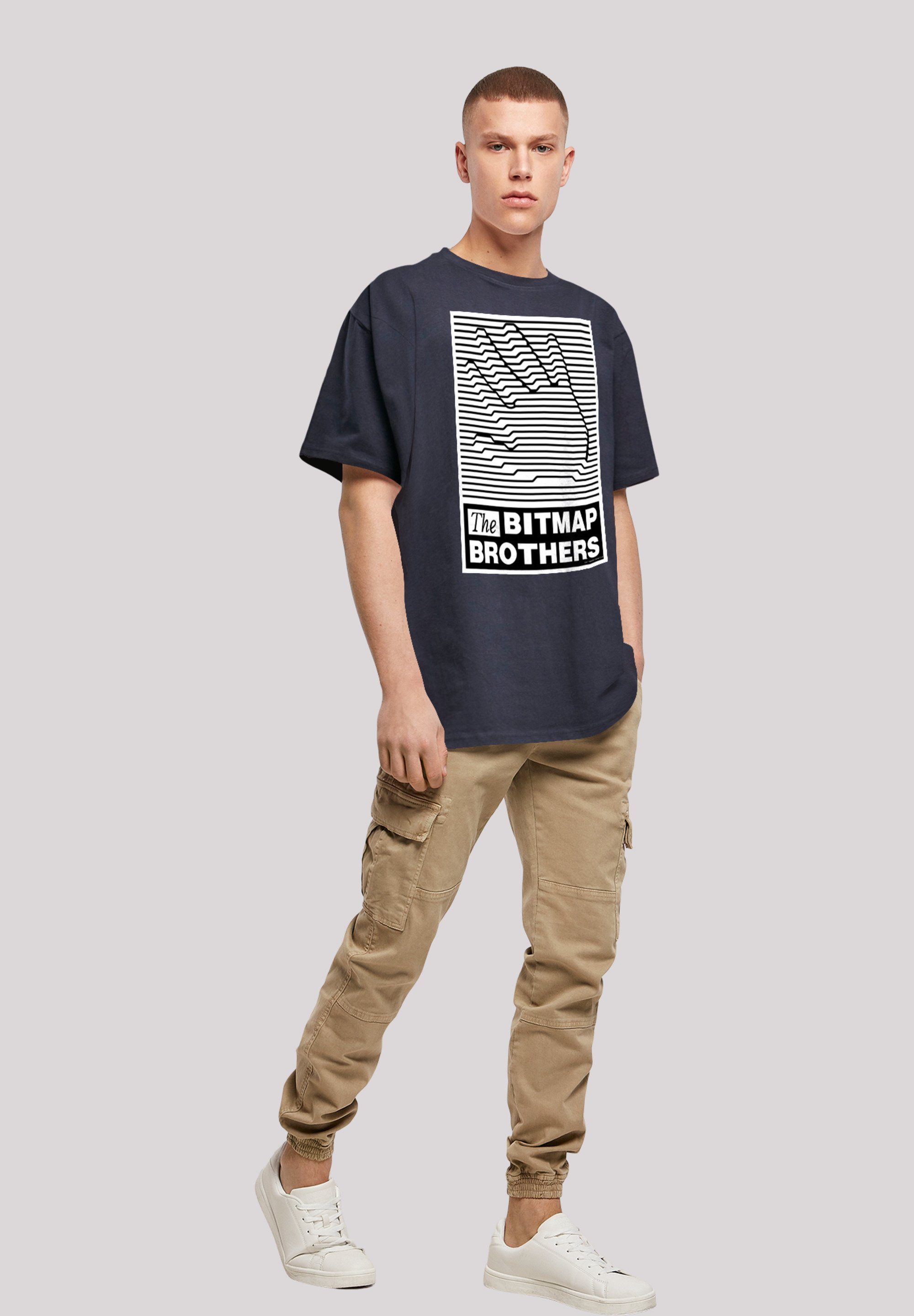 SEVENSQUARED T-Shirt Print F4NT4STIC Bitmap Retro navy Gaming Bros