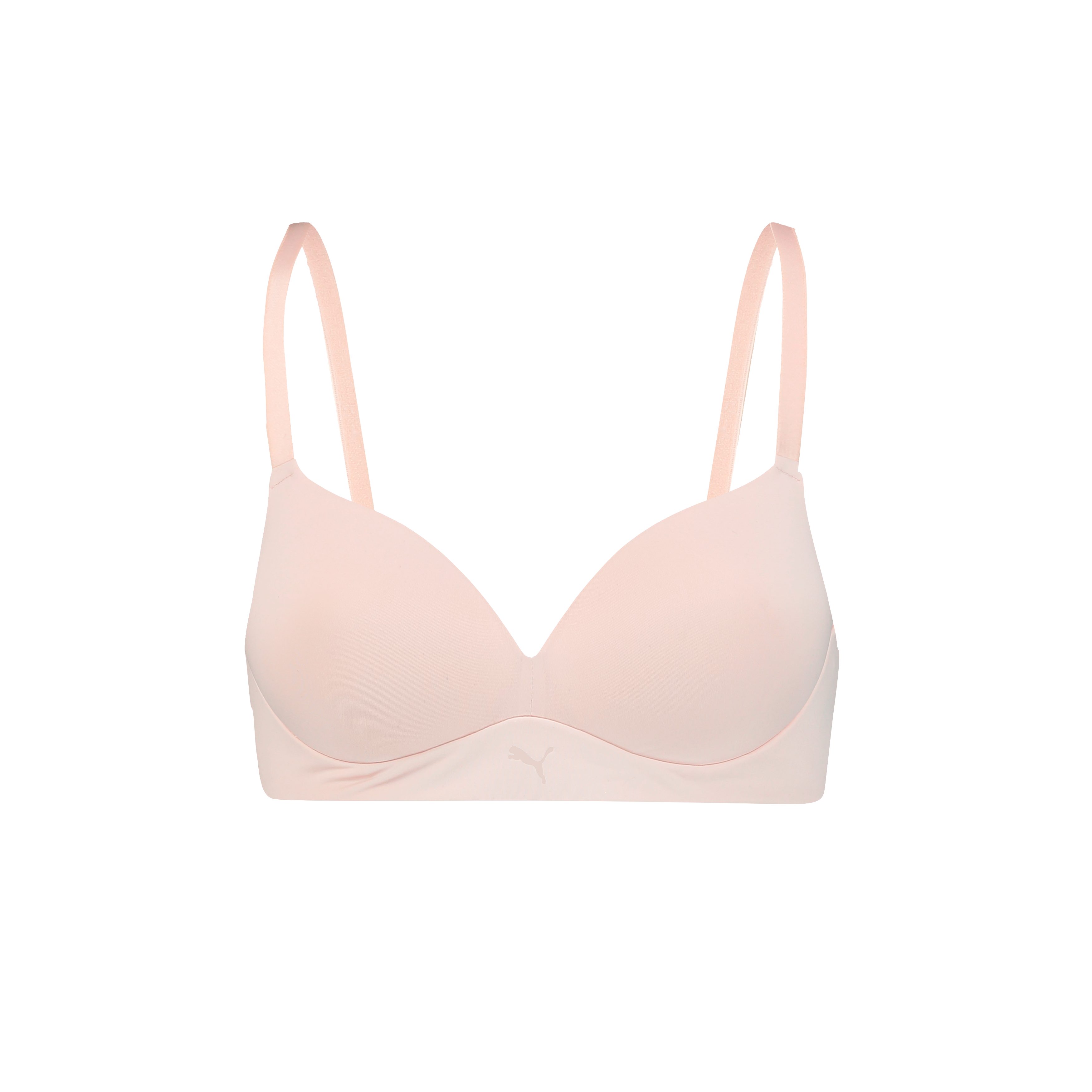 PUMA Bügelloser BH PUMA WOMEN SOFT PADDED BRA weiche Wattierung, vorgeformte Körbchen