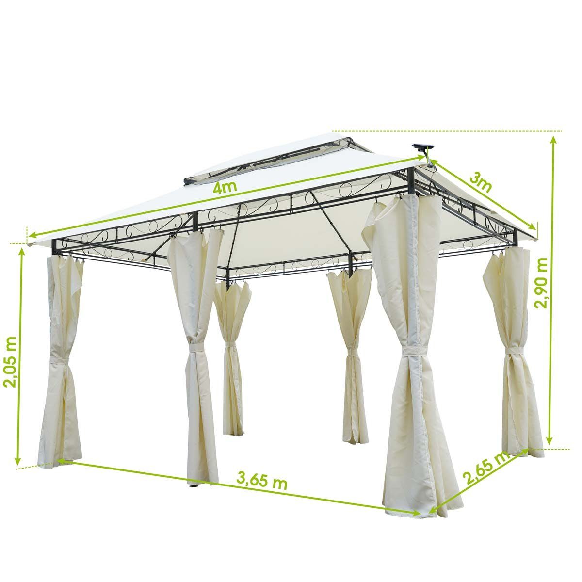 BRAST Pavillon Easiness viele Modelle & Farben 300x400x290cm TÜV