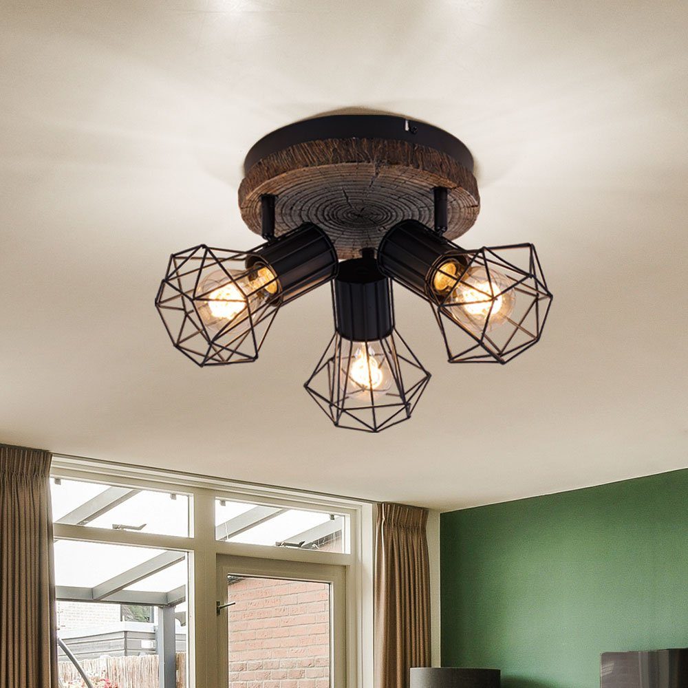 GLOBO LIGHTING Deckenspot, Leuchtmittel nicht inklusive, Warmweiß, Deckenleuchte Deckenlampe Spotleuchte Wohnzimmerlampe Schlafzimmer