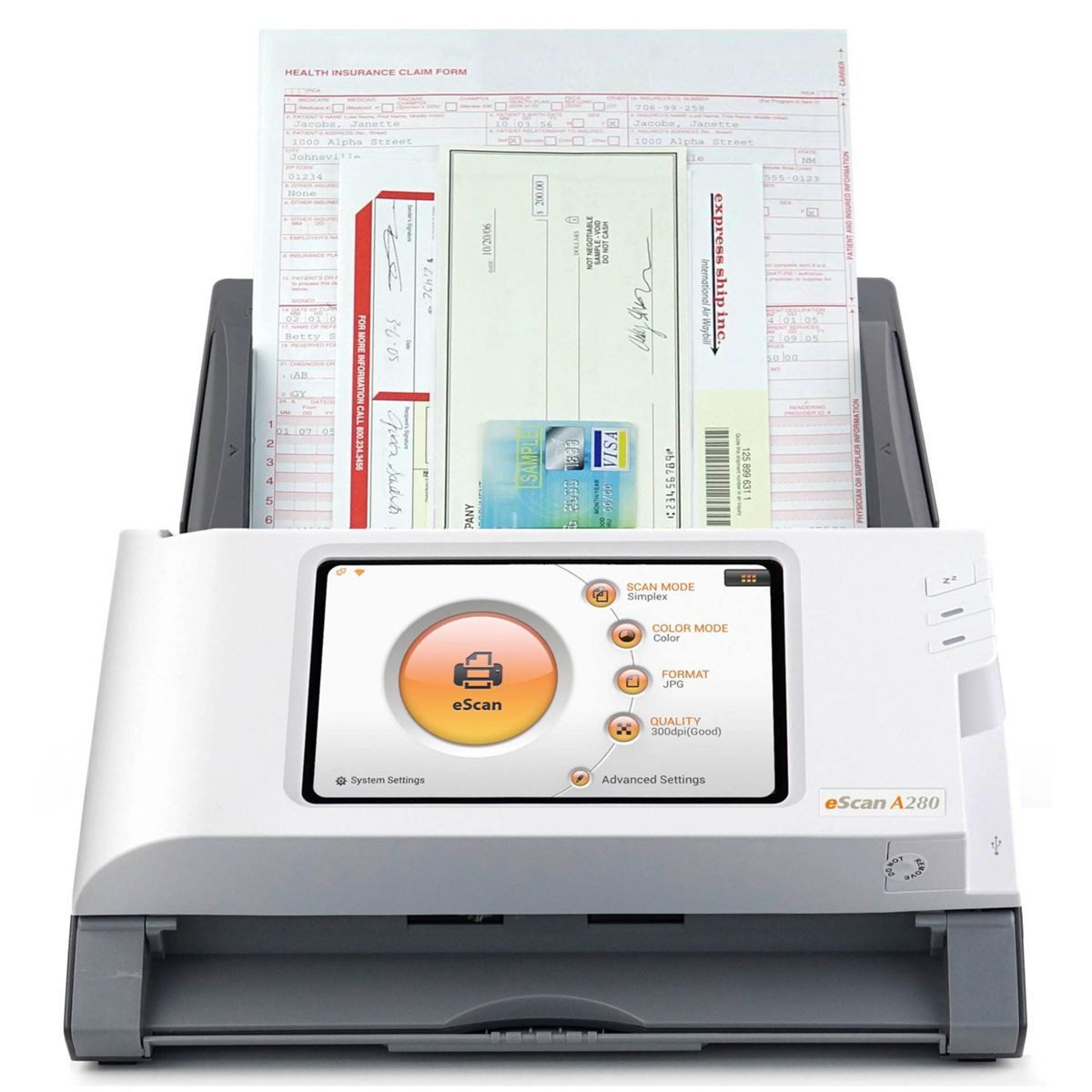 Plustek eScan A 280 Enterprise Dokumentenscanner