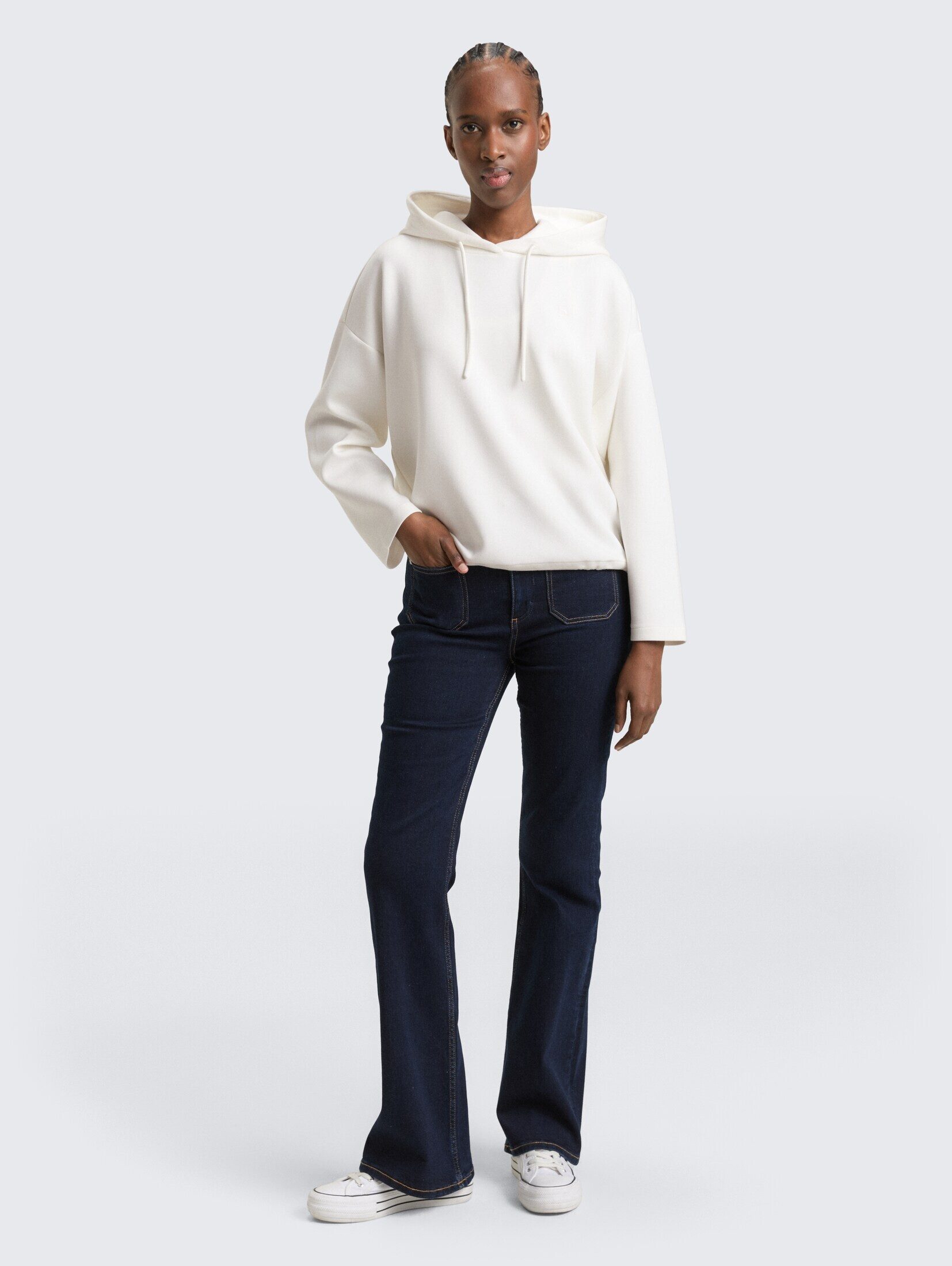 TOM TAILOR Denim Sweatshirt Strick & Sweatshirts Loose Fit Scuba Hoodie Sweatshirt