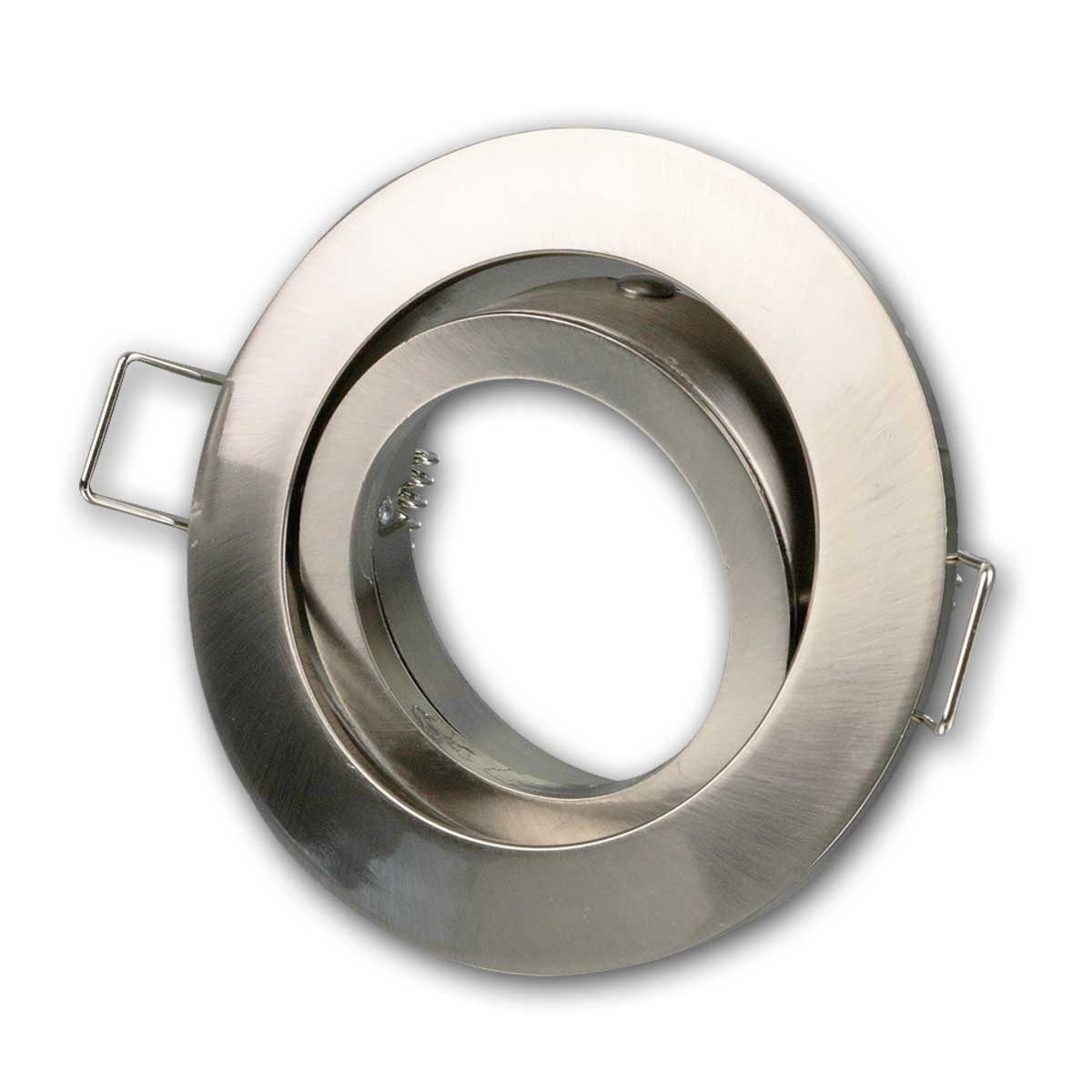 McShine Einbaurahmen Einbaurahmen"DL-248s" rund, Edelstahl Optik, Ø82mm