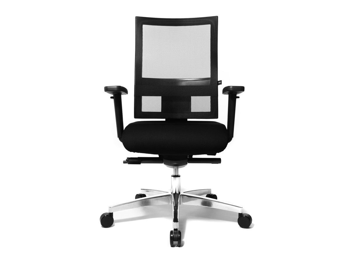 Moebel-Eins Stuhl, SITNESS 60 Drehstuhl Body Balance, Material Stoff/Aluminium, schwarz