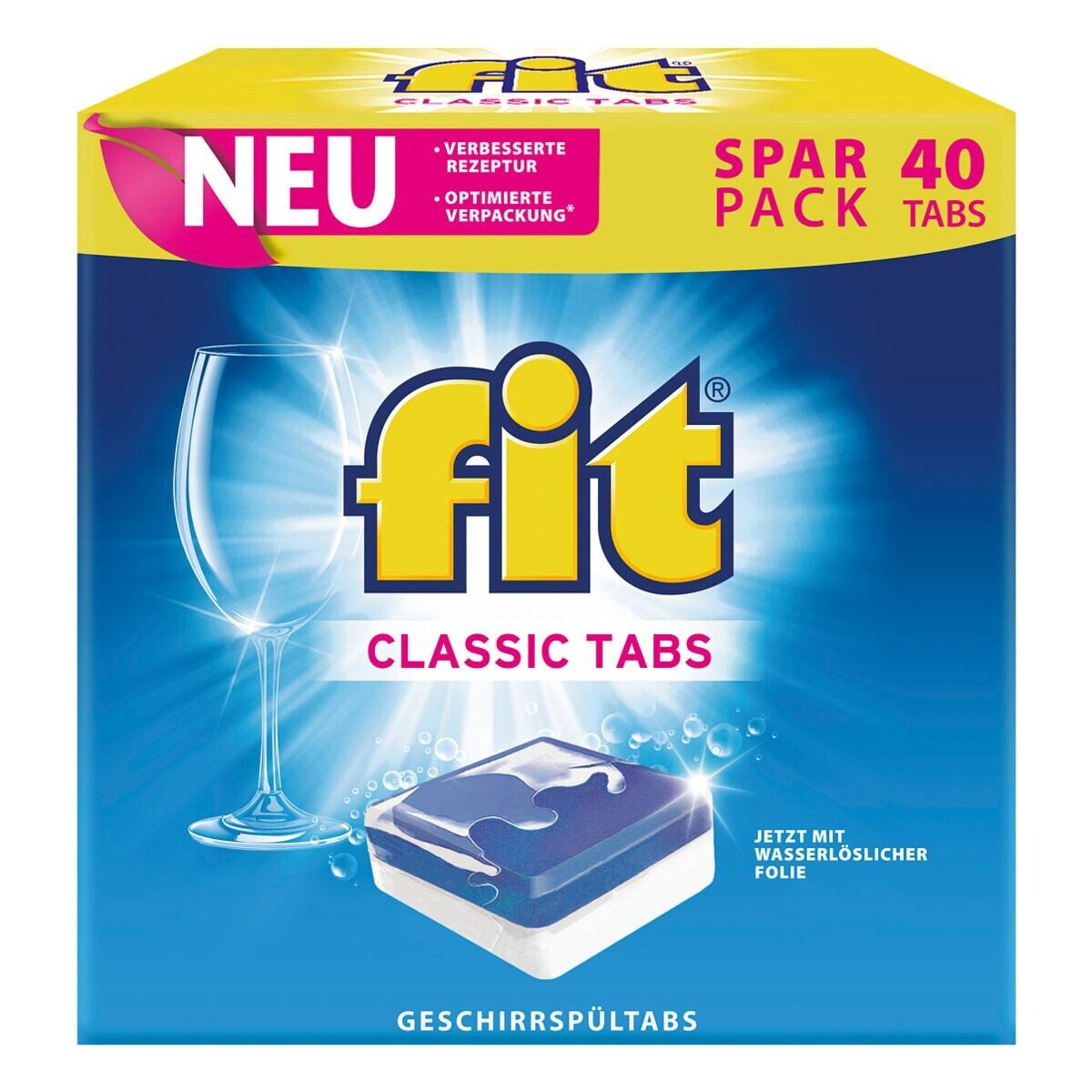FIT Classic Spülmaschinentabs (40 Tabs)