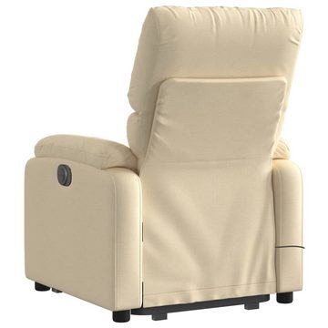 vidaXL Sessel Massagesessel mit Aufstehhilfe Creme Stoff (1-St)