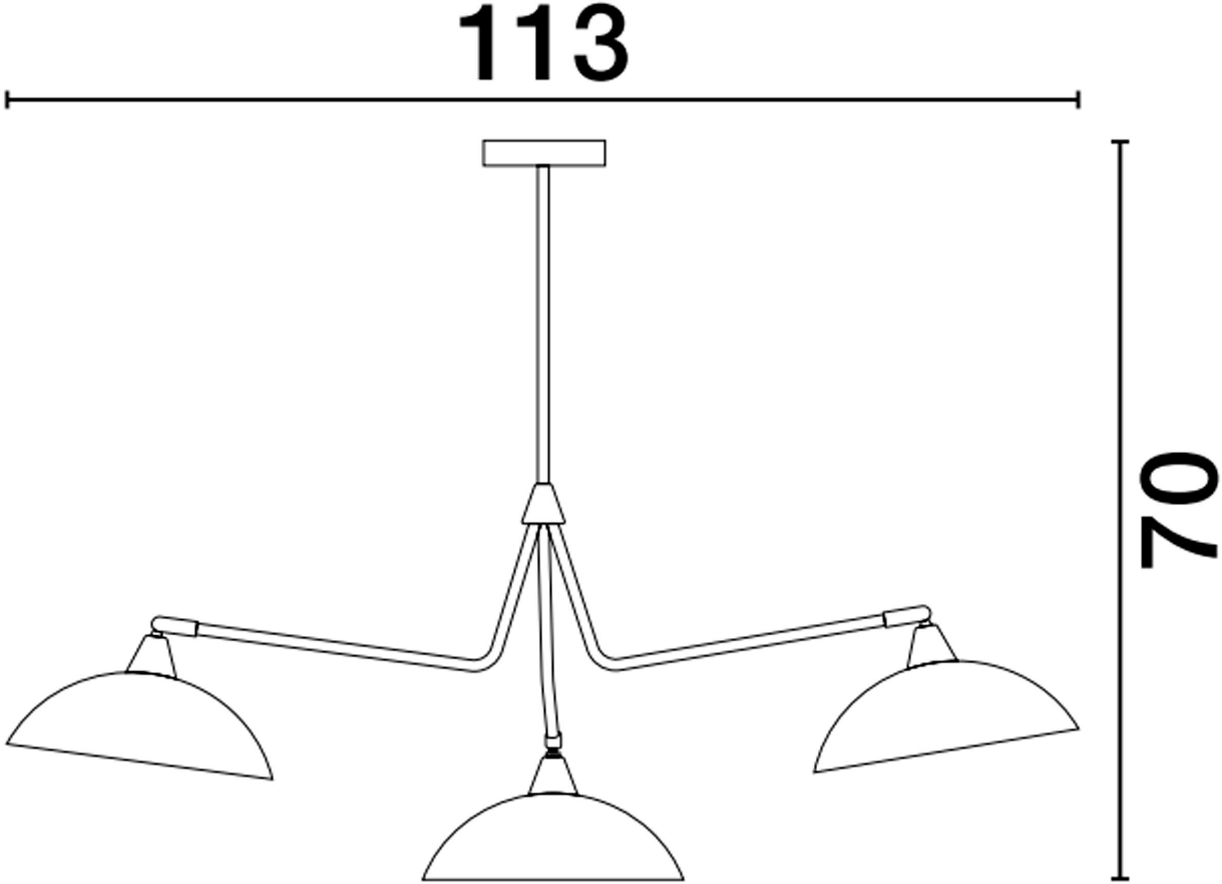 Nova Luce Deckenleuchte MIRBA, ohne Leuchtmittel, Ohne Beleuchtung