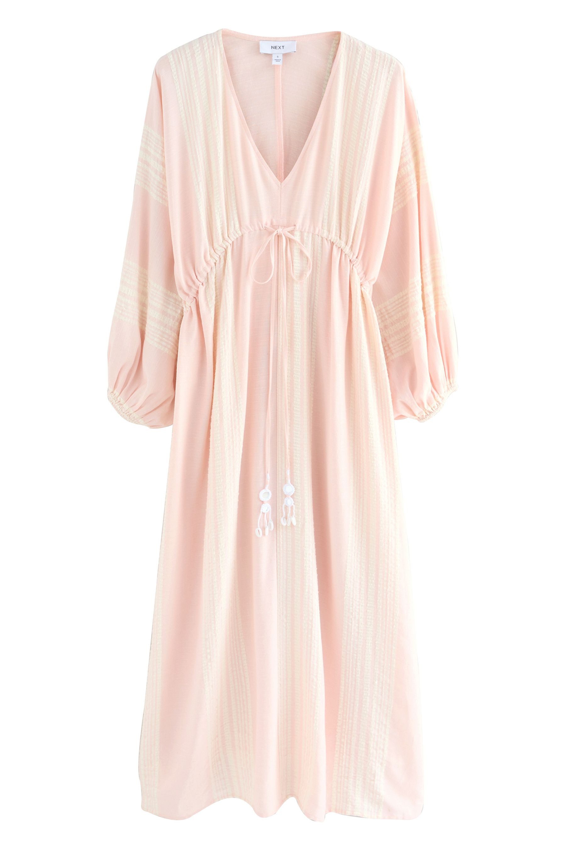 Next Strandkleid Langärmeliger Maxi-Kaftan (1-tlg) günstig online kaufen