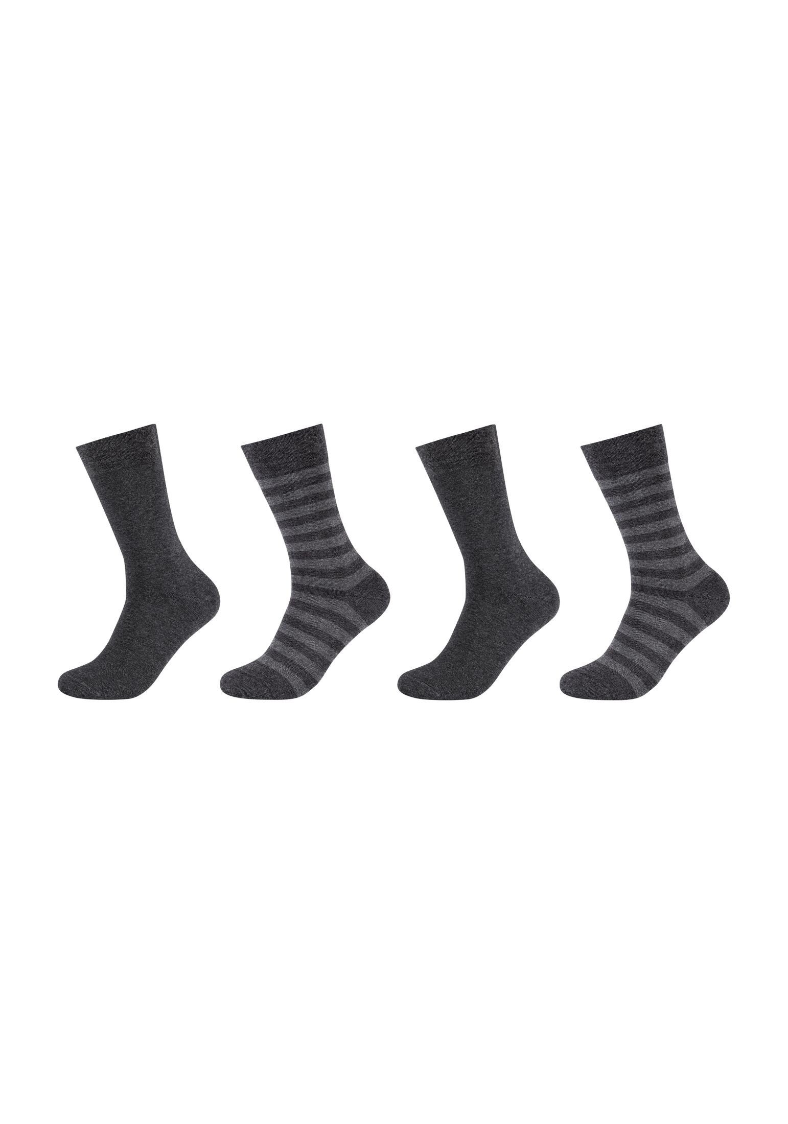 Camano Socken Socken 4er Pack, Keine Druckstellen: weiche, handgekettelte  Zehennaht
