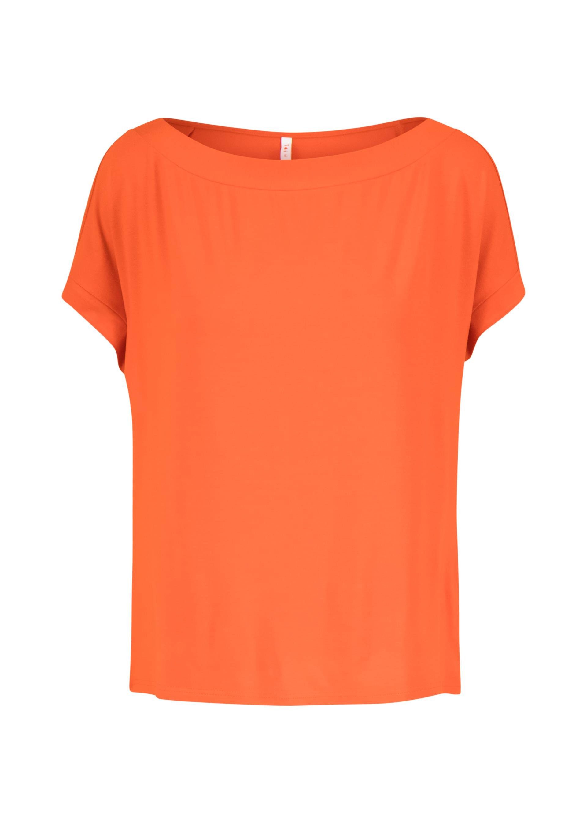 Blutsgeschwister Kurzarmshirt Flowgirl - Shirt Damen - Top - Basicshirt - rotes Damenshirt