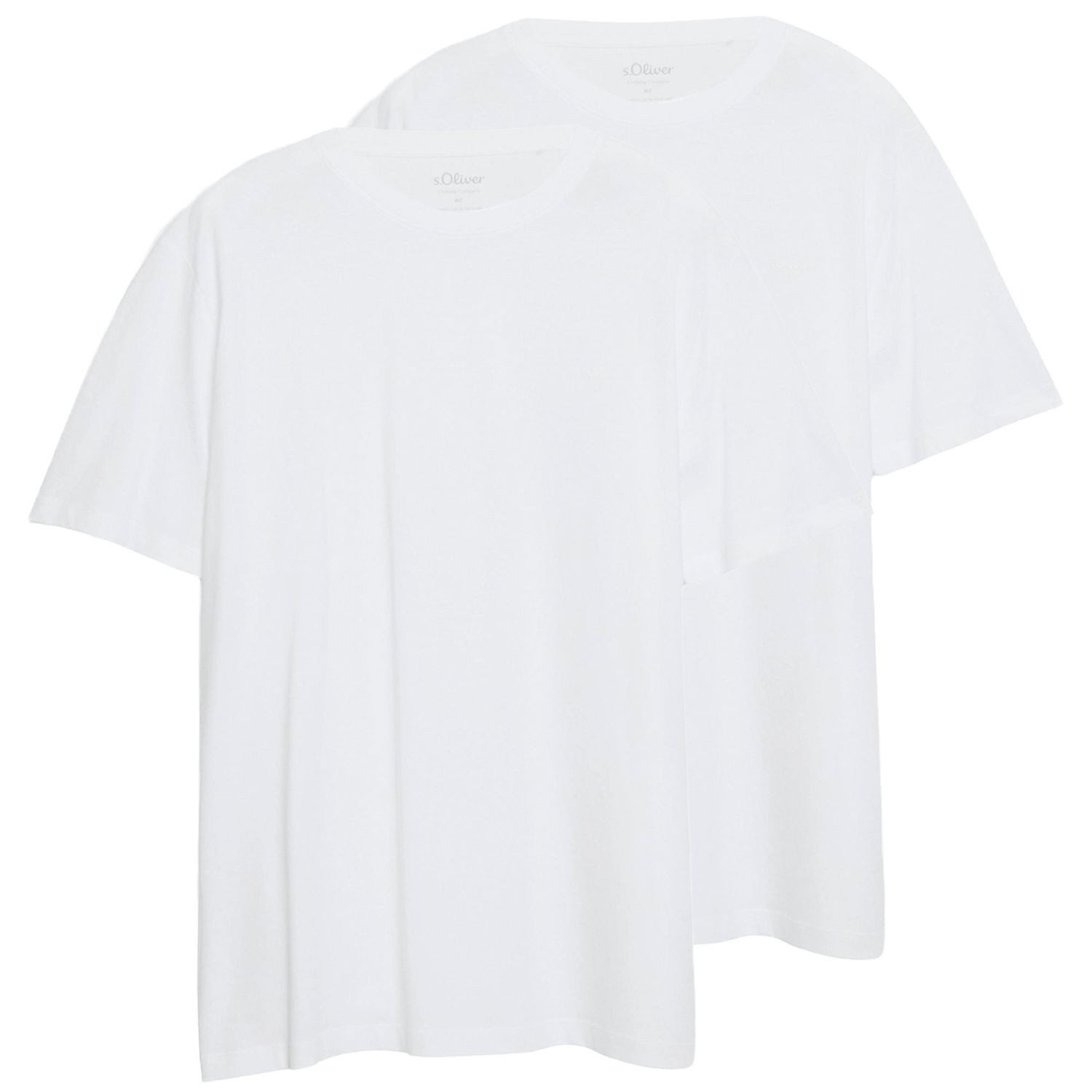 s.Oliver T-Shirt (Set) mit Label-Print und lang geschnitten