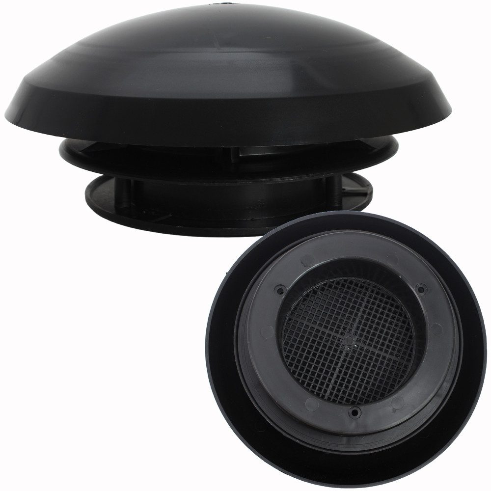 Knorz Dachfenster Dachlüfter Pilzlüfter Fliegenschutz Wohnmobil Caravan Boot schwarz