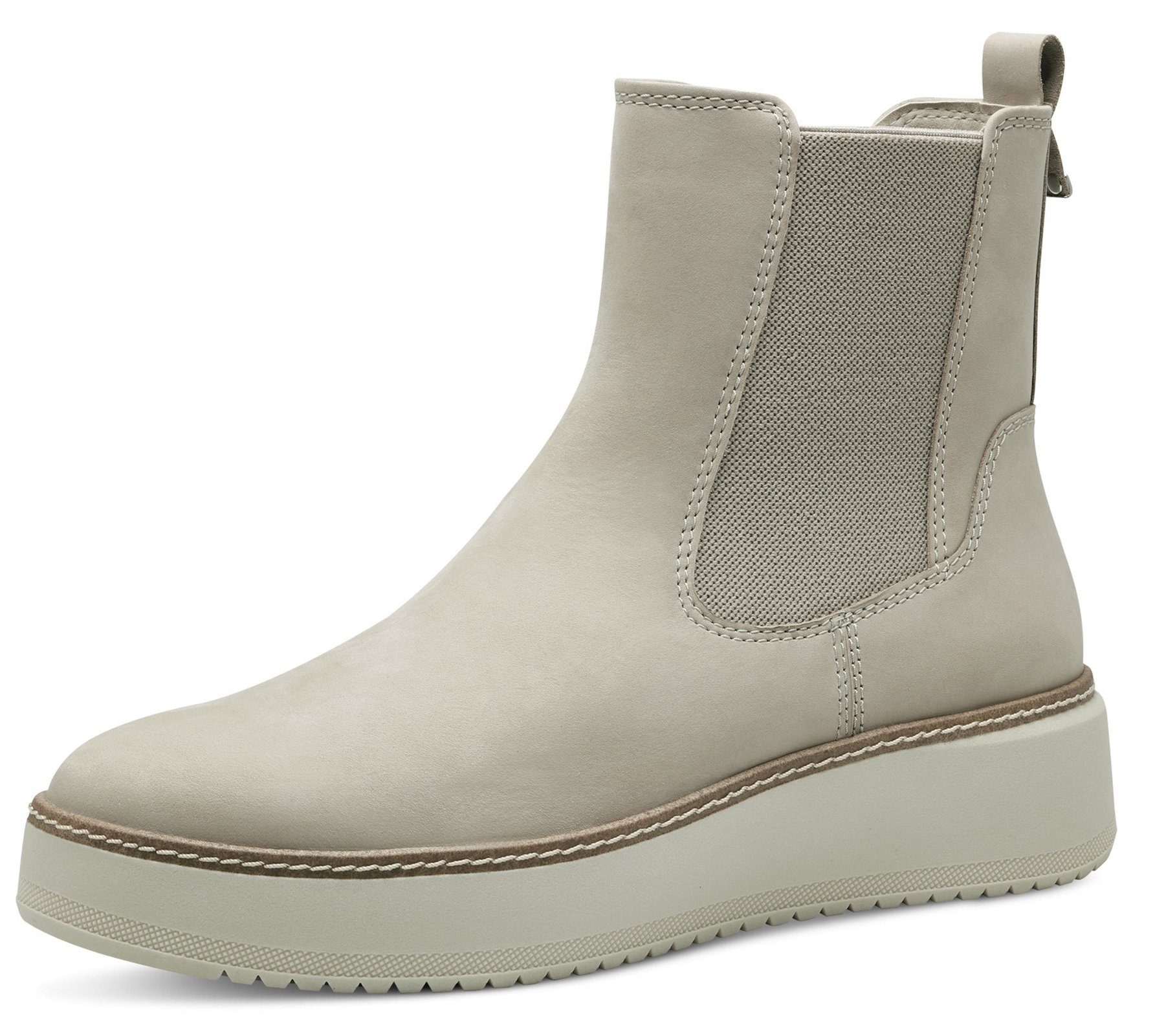 1-25403-41 353 Taupe Nubuc Stiefelette