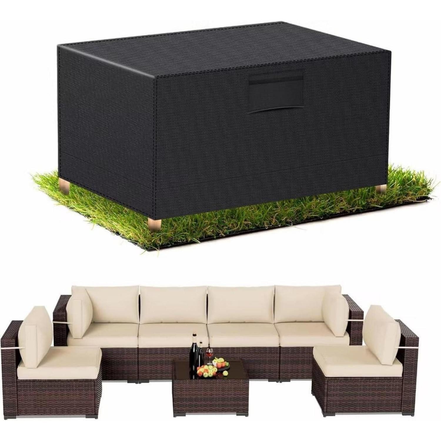LuxusKollektion Gartenmöbel-Schutzhülle Gartenmöbel Abdeckung Rechteckig (1-St)