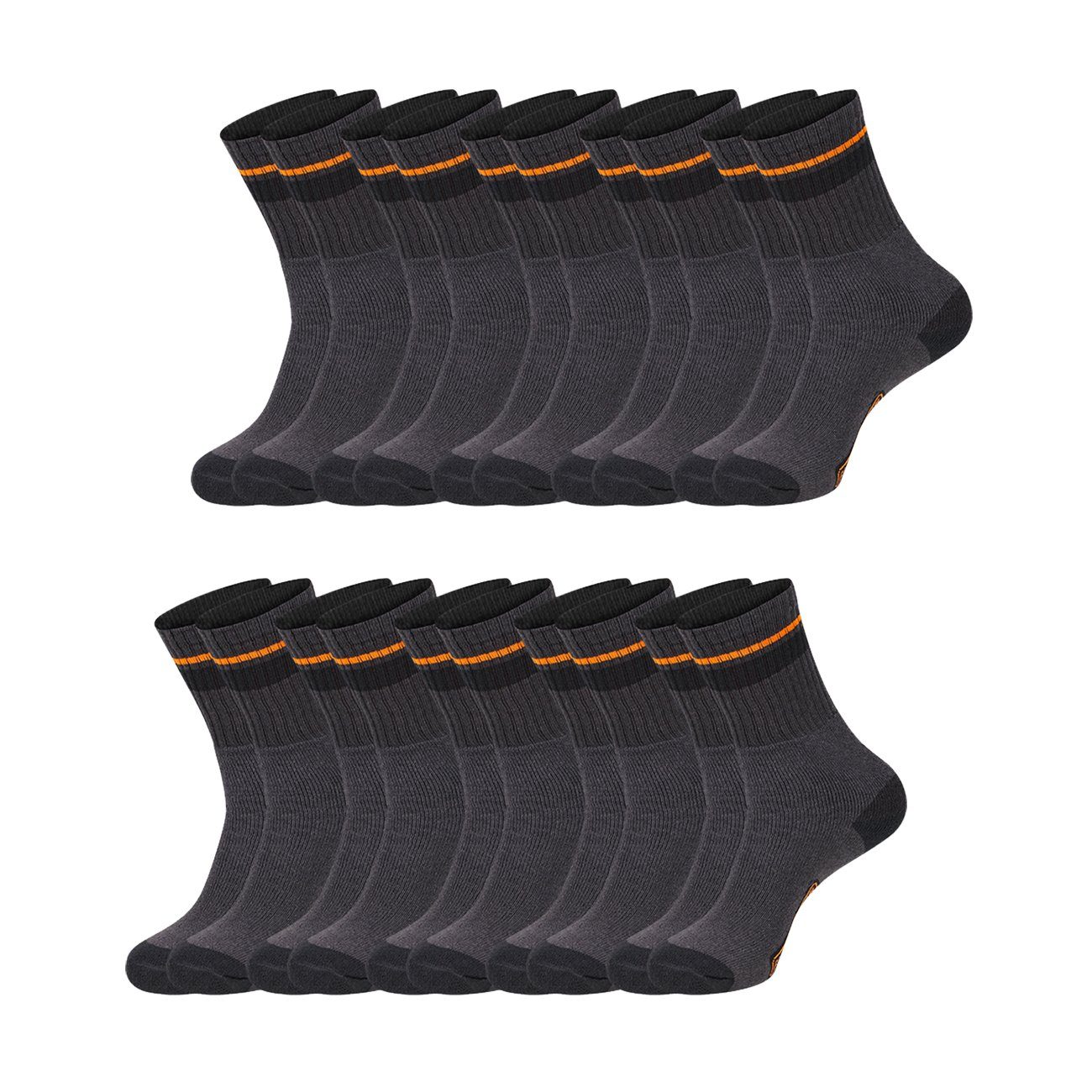 10 Paar Black/Grey (BX/SF/CS/1DEKEX)