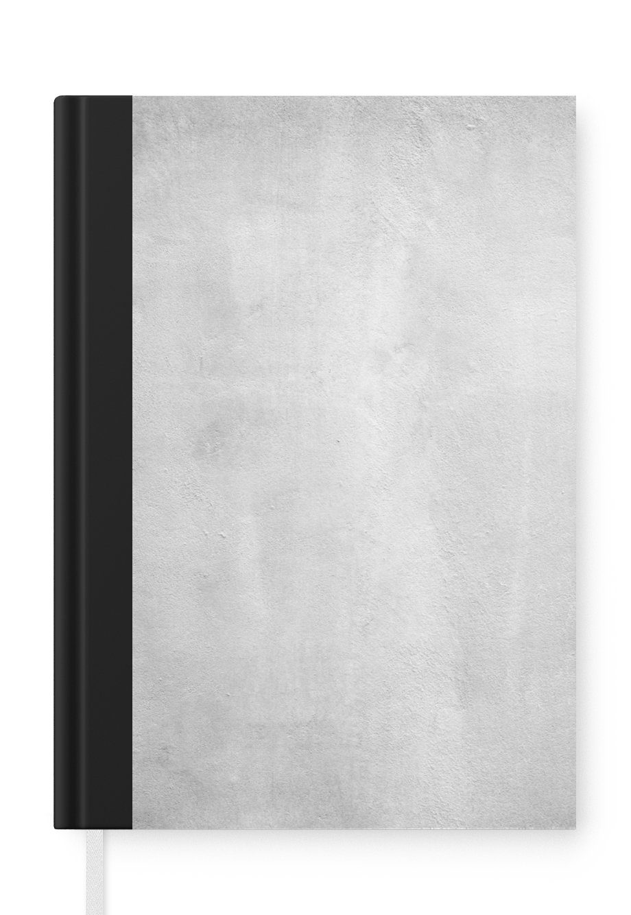 MuchoWow Notizbuch Beton - Grau - Zement - Industriell - Strukturiert, Journal, Merkzettel, Tagebuch, Notizheft, A5, 98 Seiten, Haushaltsbuch