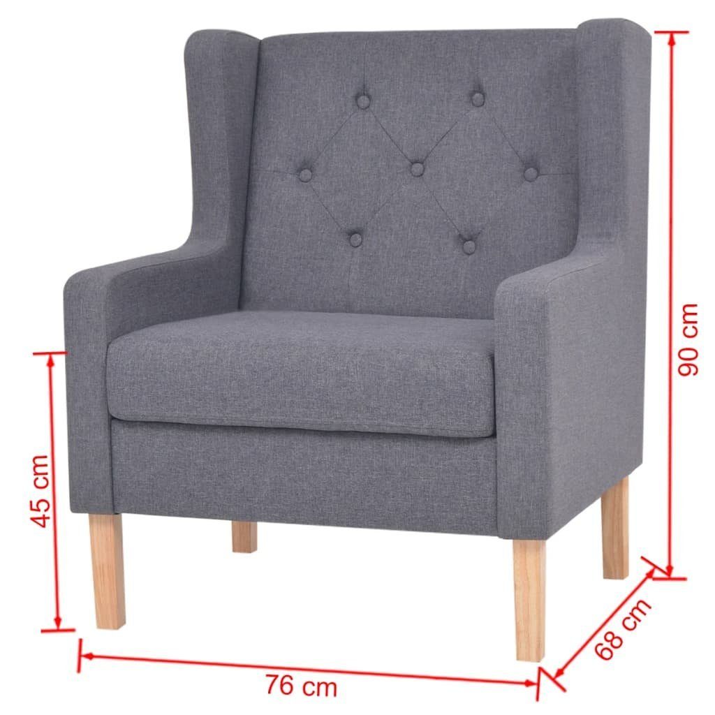 Modern (Set(3-tlg), DOTMALL Grau Design, und Armlehnen mit Sofa Rückenlehne