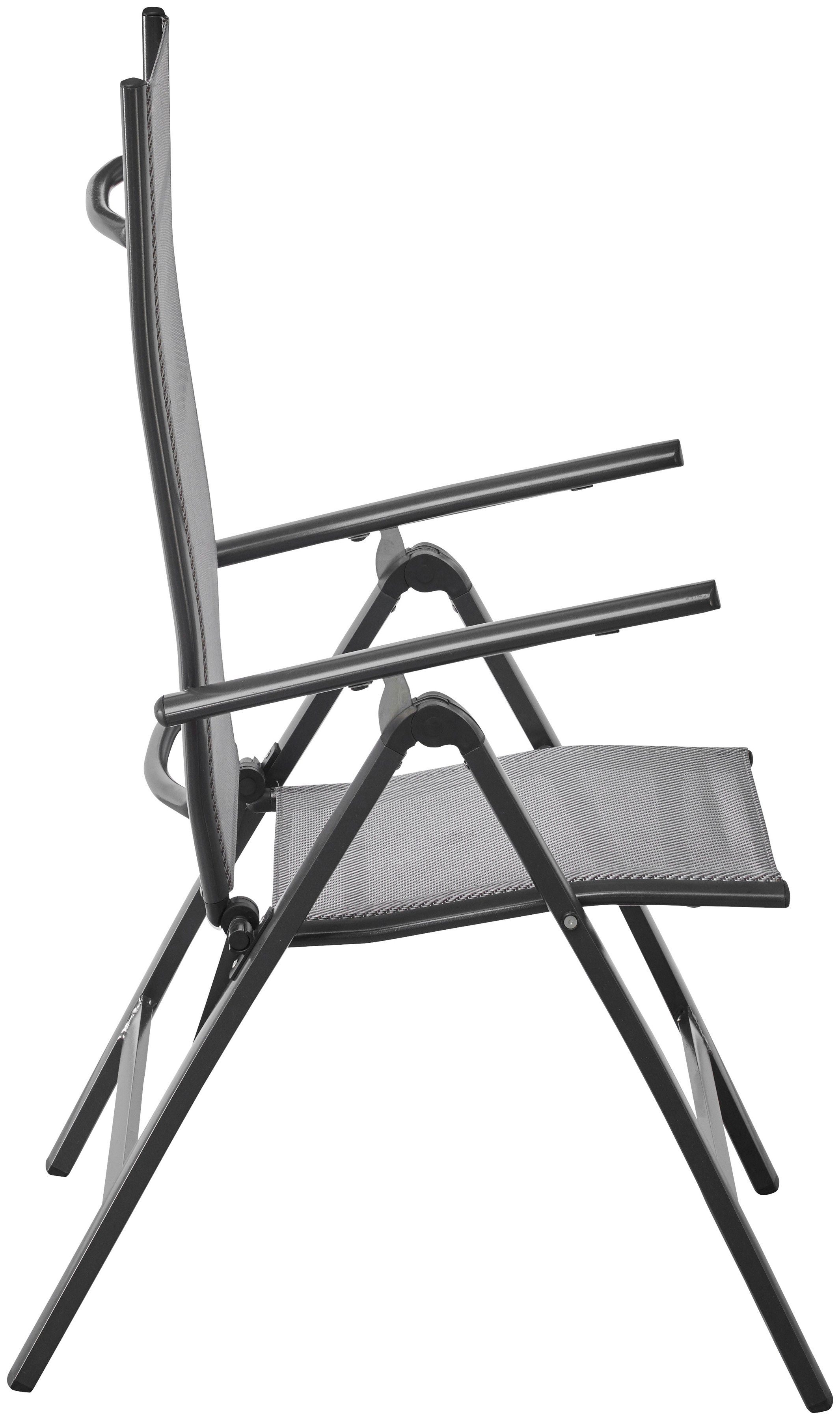 MERXX Gartenstuhl Amalfi, TOPSELLER! (Set, 2 St), 2er Set, Alu/beschichtetes Textil, verstellbar