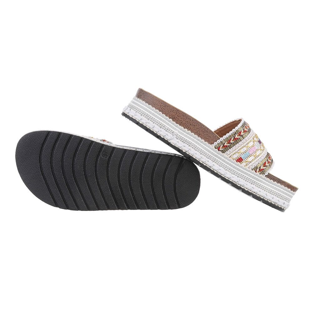 Ital-Design Damen Mules Freizeit Plateausandaletten (85960223) Flach Pantol günstig online kaufen