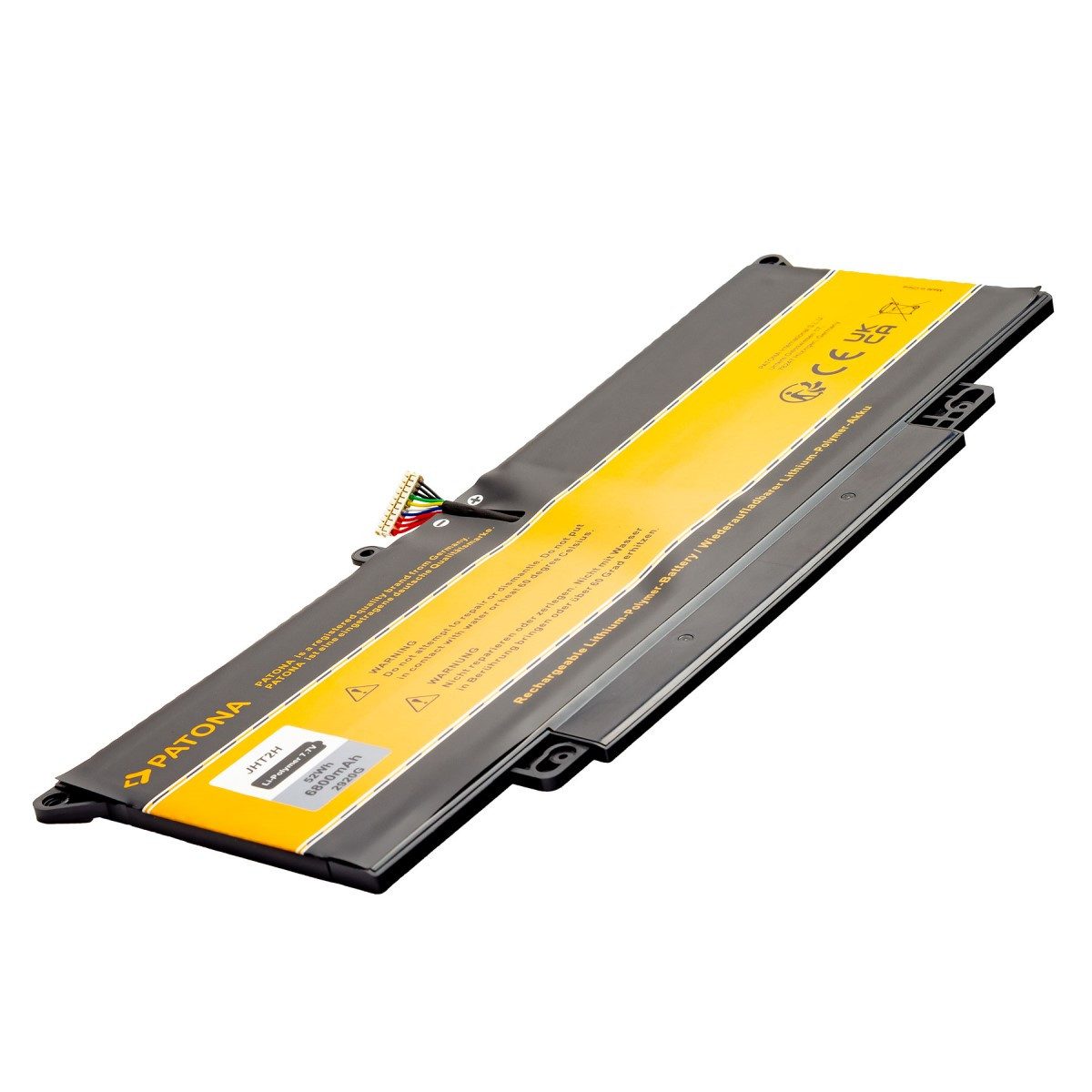 Patona Akku für Dell Latitude 14 7310 7410 Laptop-Akku Ersatzakku Ersatz 6800 mAh (7,7 V, 1 St), 7CXN6 HRGYV T3JWC XMT81 JHT2H