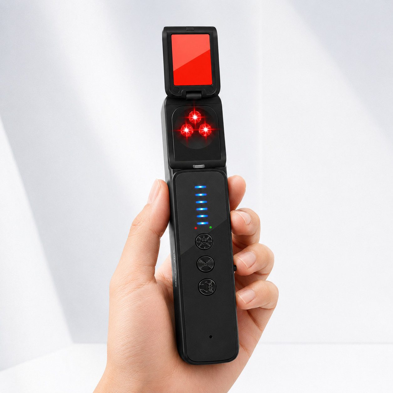 XEOOCE Überwachungskamera Zubehör Insektendetektor Anti Spion Kamera Finder RF Signal Scanner (Erfassungsbereich: 1 MHz – 8 GHz)