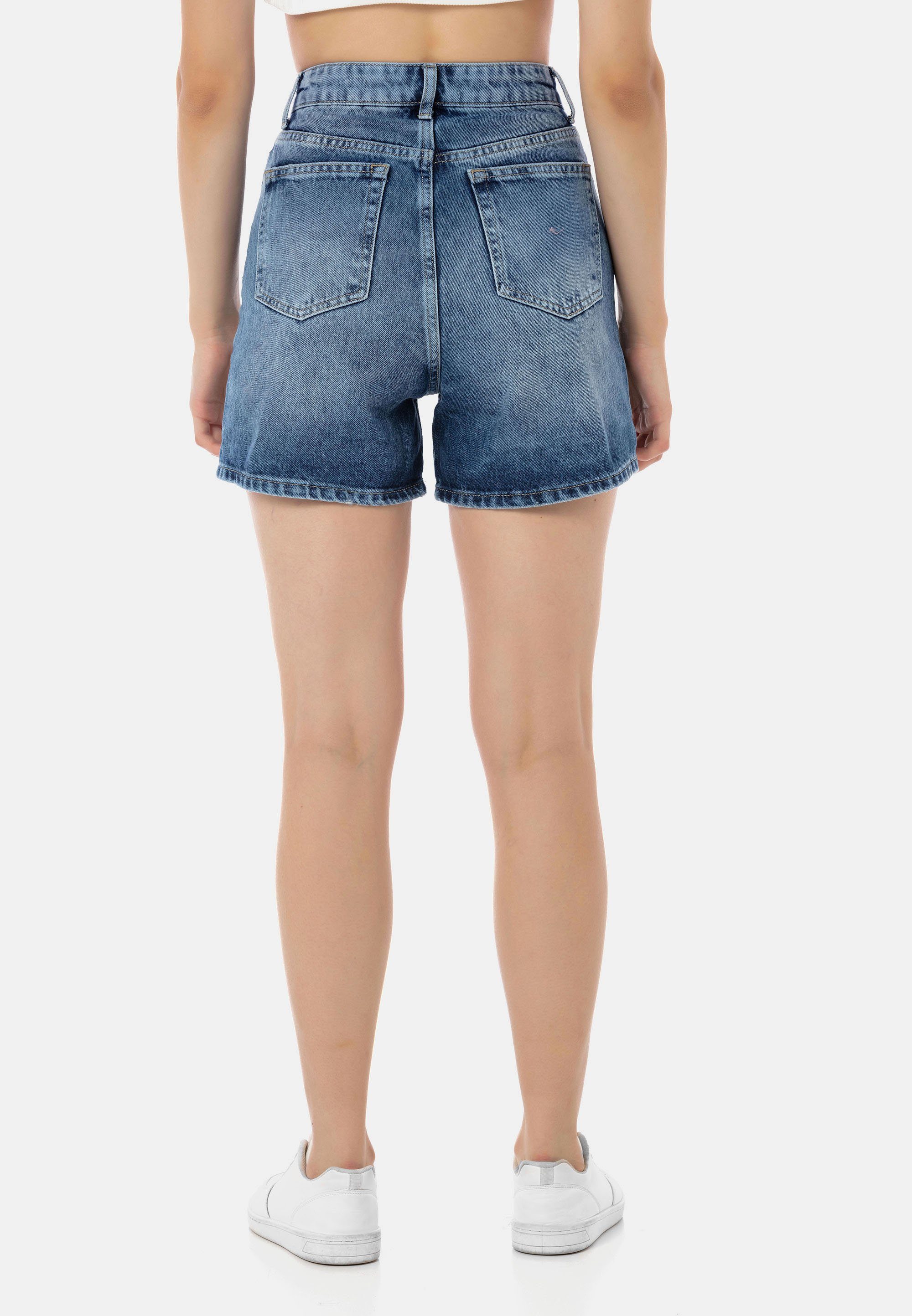 RedBridge blau Willenhall 5-Pocket-Style Shorts mit klassischem