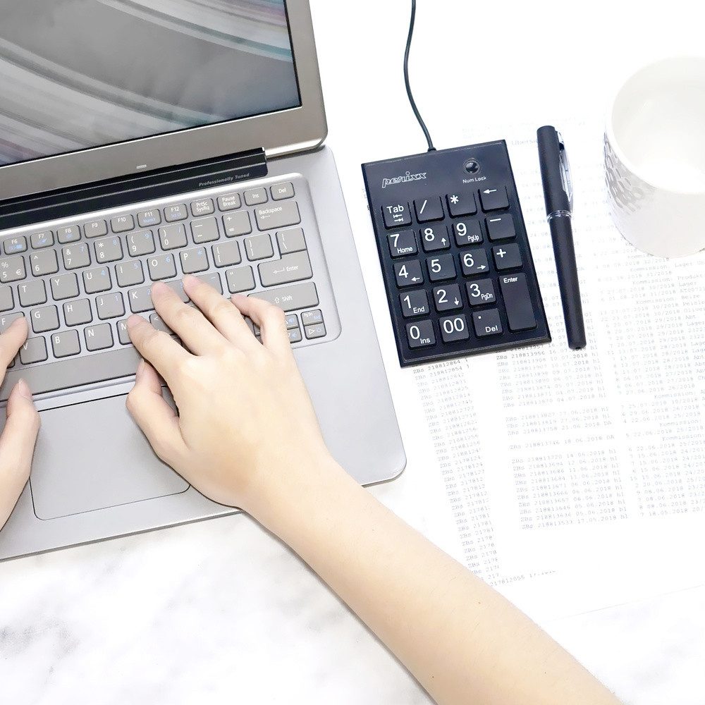 Perixx Perixx PERIPAD-202 U B Kabelgebunden Nummernblock Schwarz PC-Tastatur