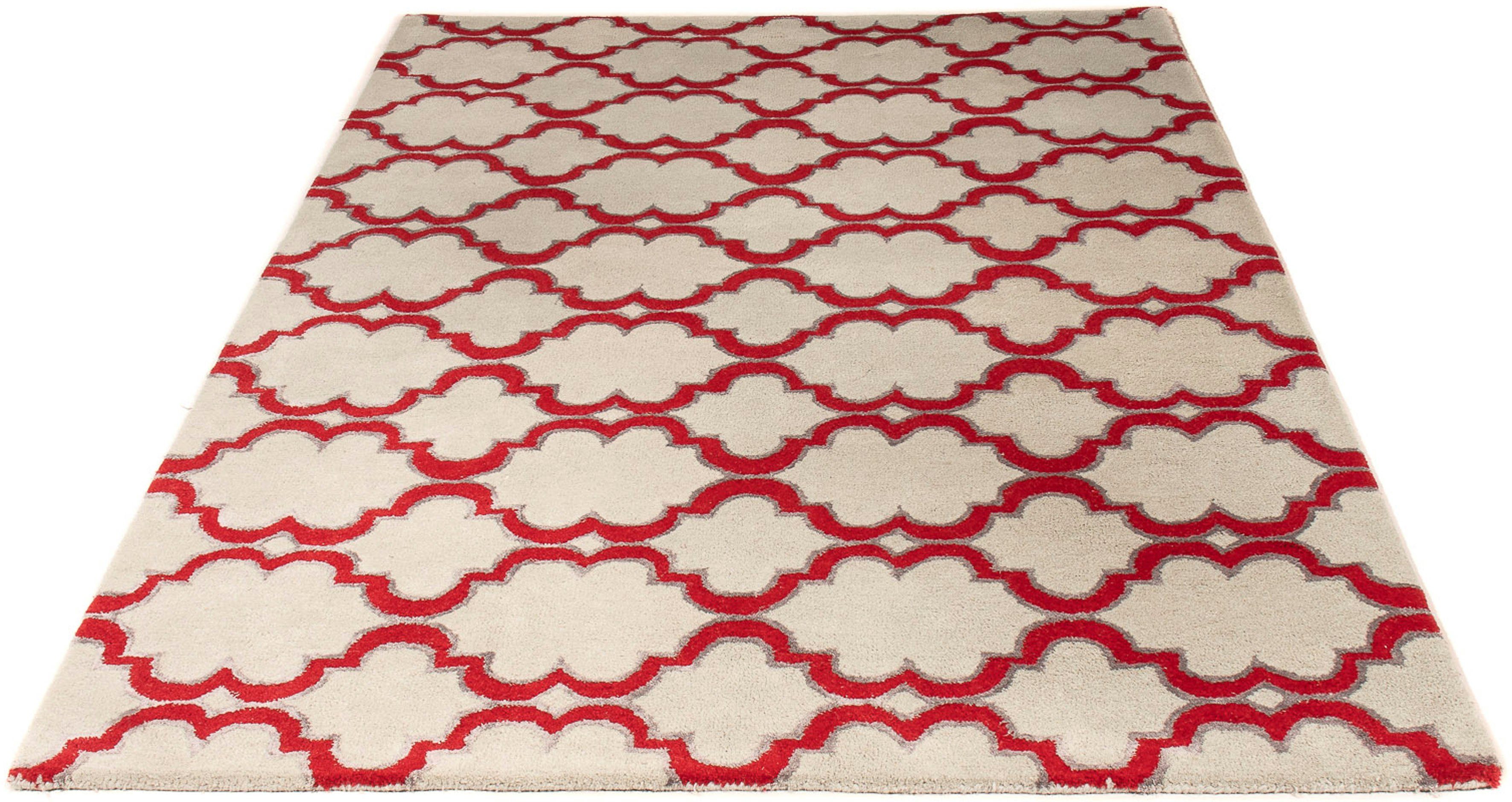 Designteppich Designer - 230 x 160 cm - beige, morgenland, rechteckig, Höhe: 8 mm, Wohnzimmer, Einzelstück