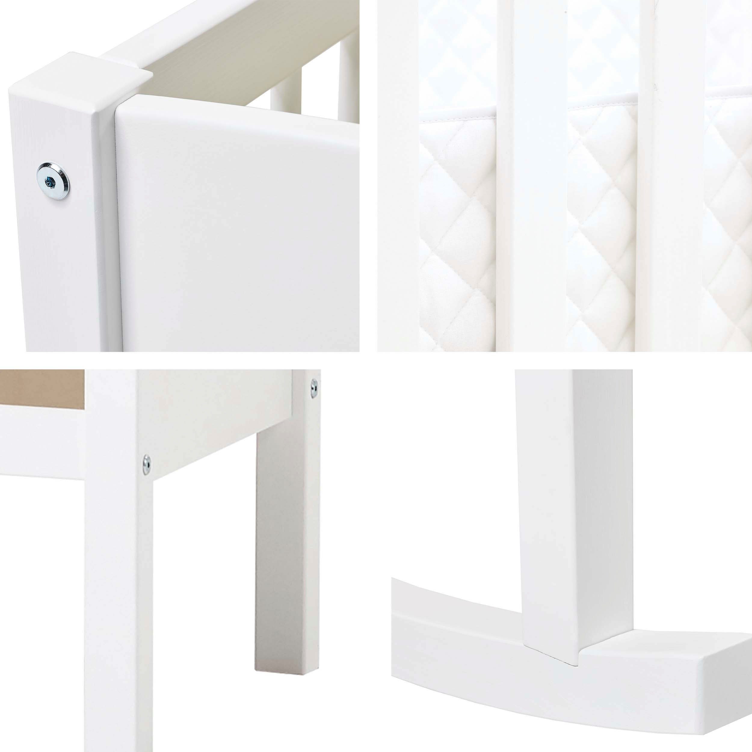Matratze Hoppekids wahlweise Nest Komfortschaummatratze umbaubar zu Zubehör Stubenbett, mit Sitzbank, und & mit weiß