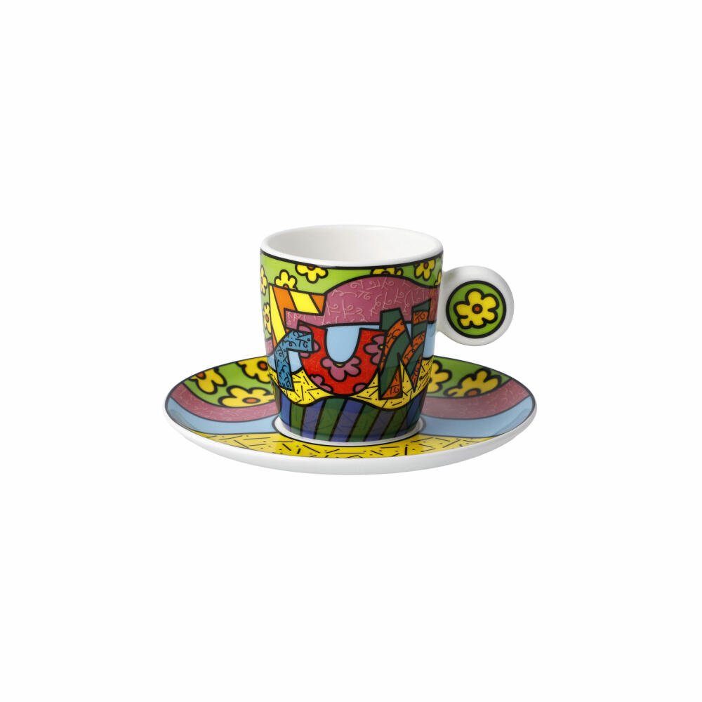 Goebel Espressotasse Romero Britto - Fun, Fine Bone China