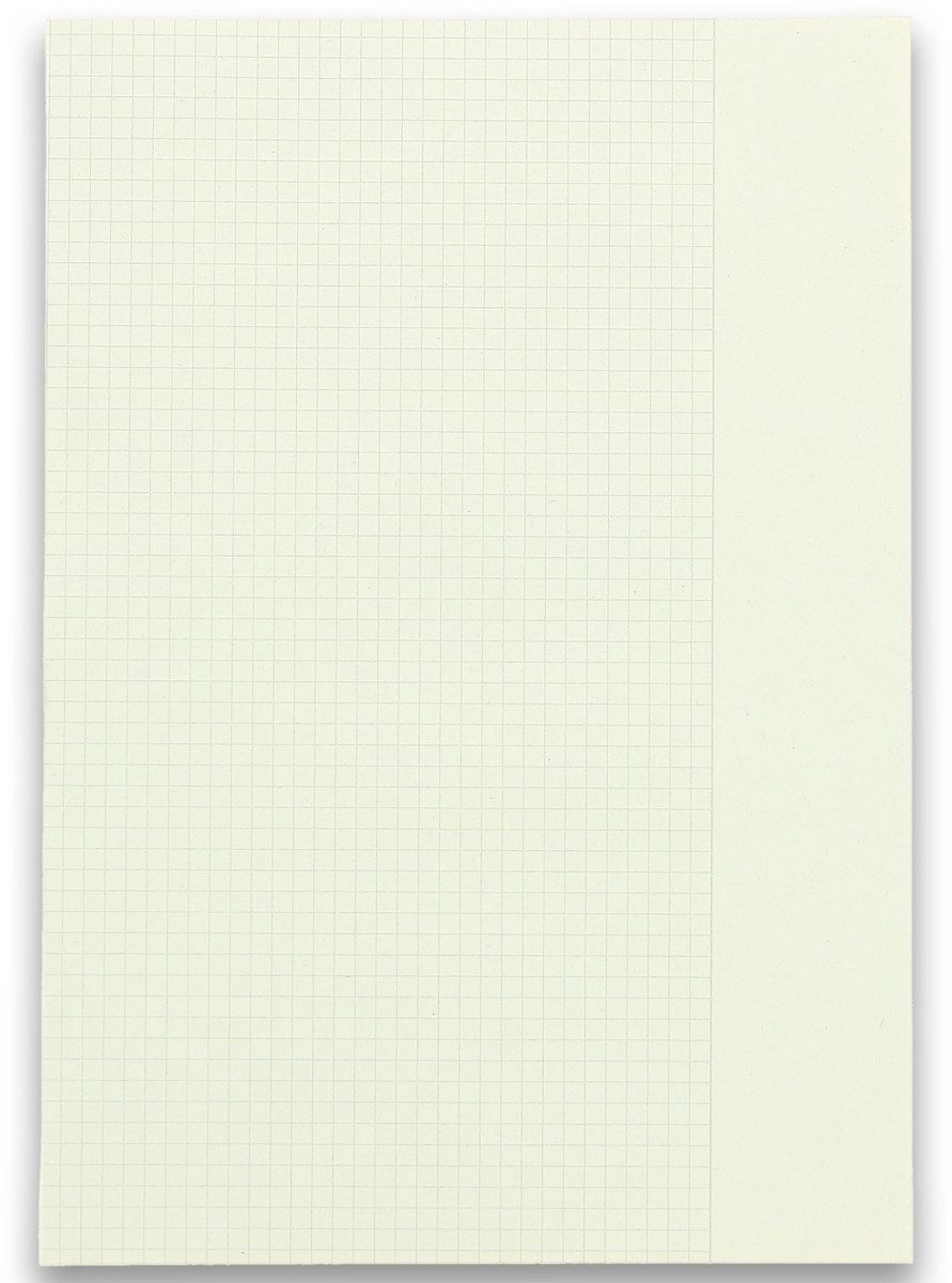 LANDRE Notizblock Kanzleipapier Recycling A3/A4 70 g/qm kariert mit weißem Rand VE=250 B