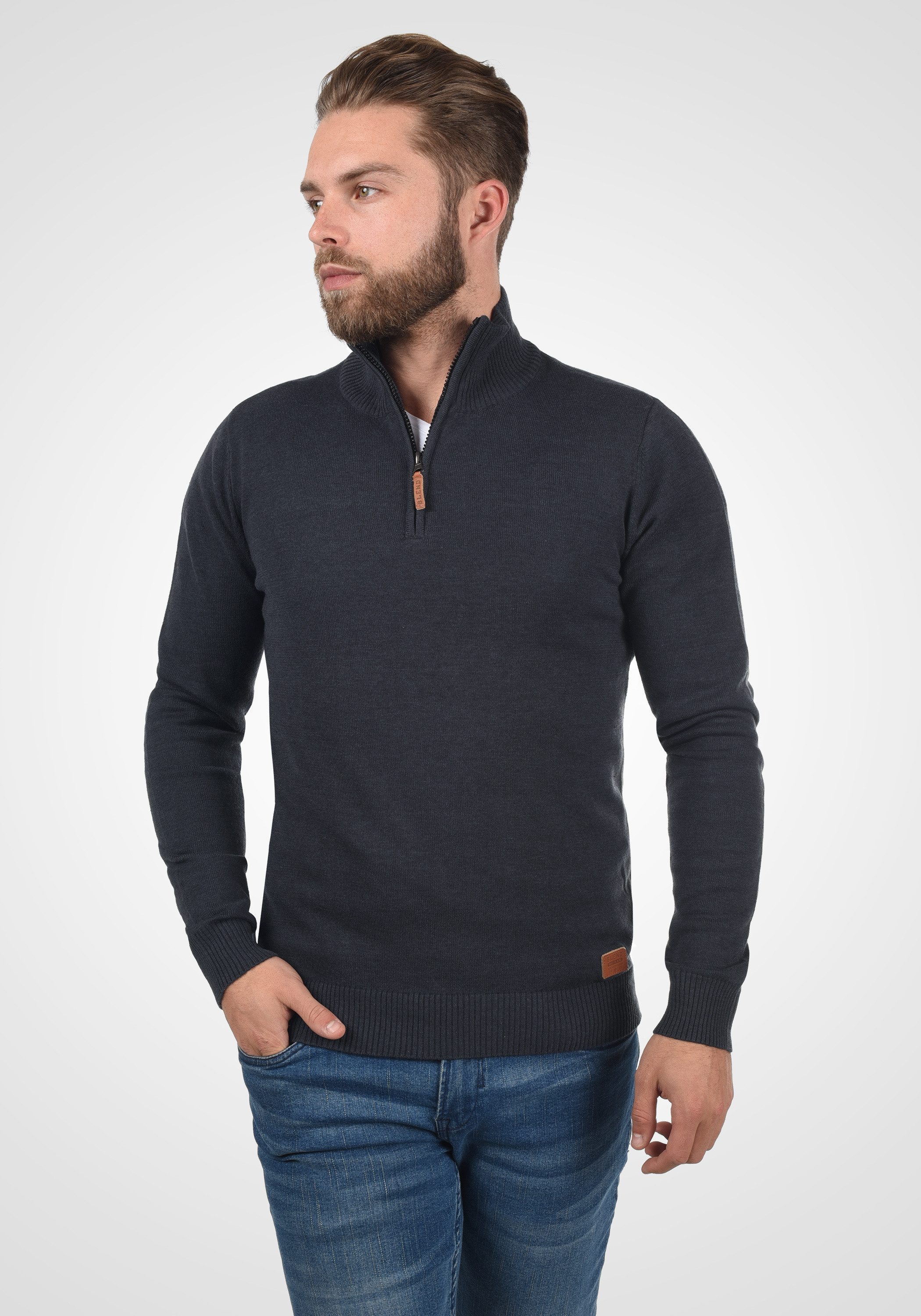 Blend Troyer BHRobin Strickpullover mit hochabschließendem Kragen