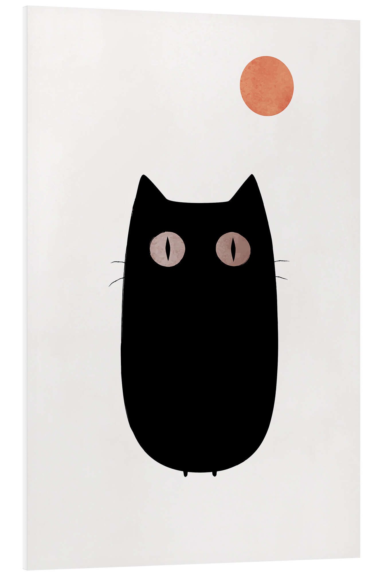 Posterlounge Forex-Bild KUBISTIKA, The Cat, Kinderzimmer Skandinavisch Grafikdesign